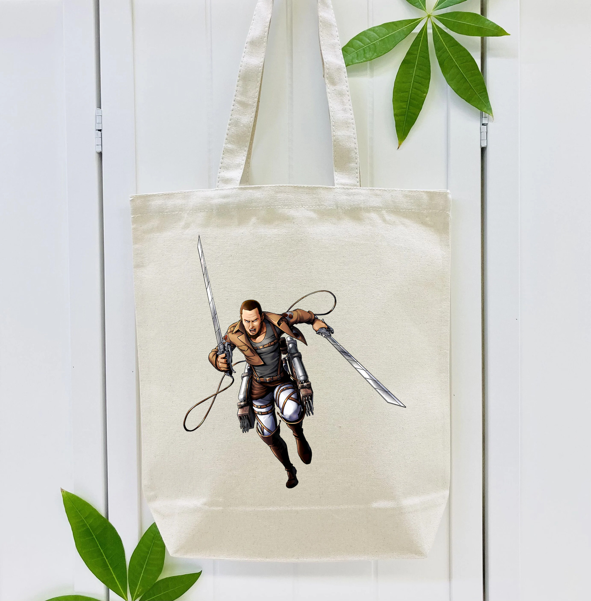 進撃の巨人 Attack on Titan 縦型キャンバス生地手提げバッグ　トートバッグ