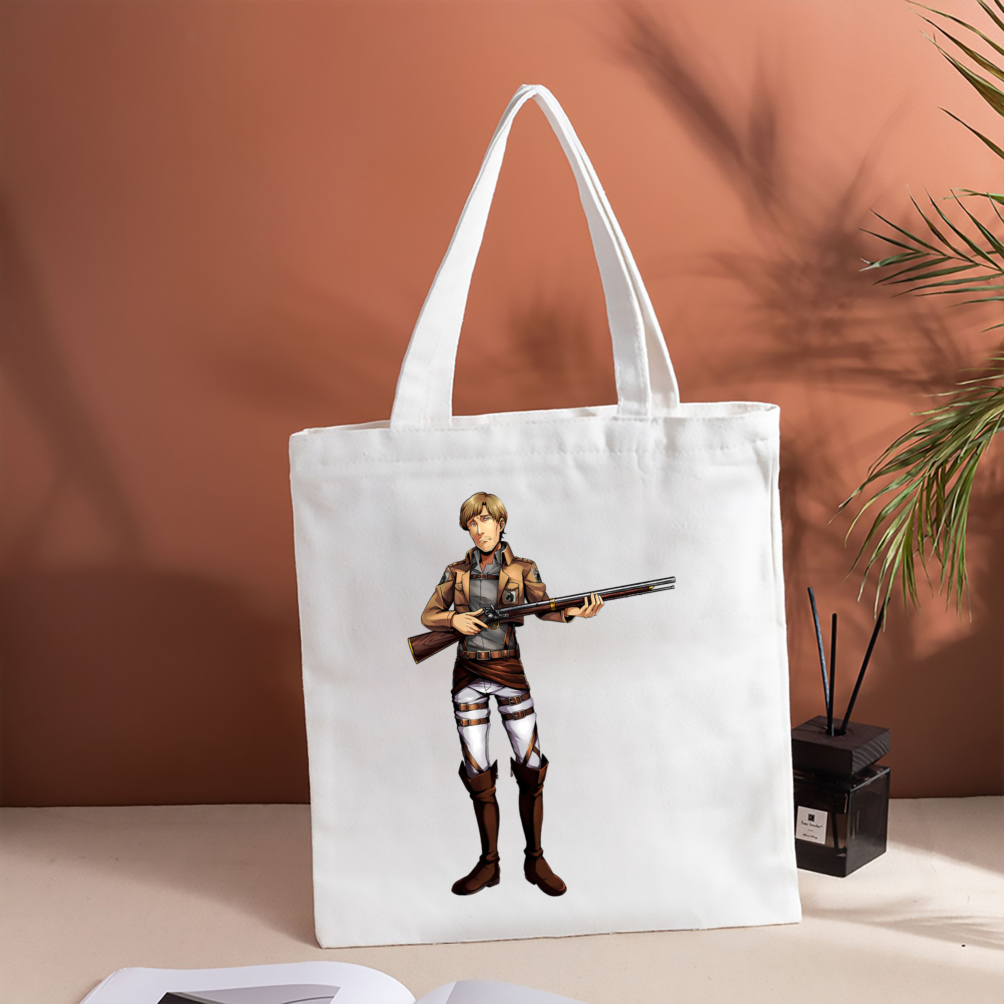 進撃の巨人 Attack on Titan 縦型キャンバス生地手提げバッグ　トートバッグ
