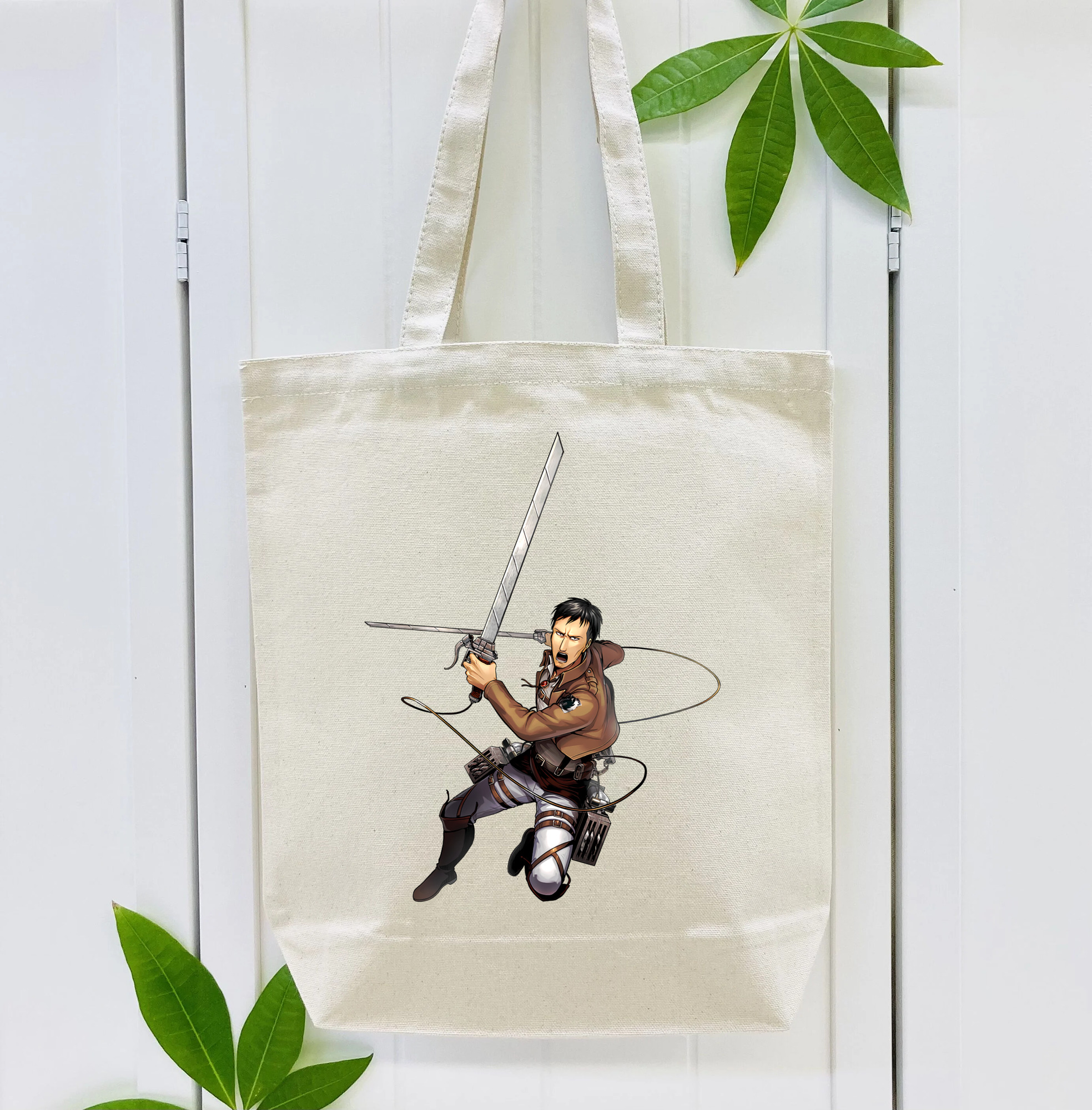 進撃の巨人 Attack on Titan 縦型キャンバス生地手提げバッグ　トートバッグ