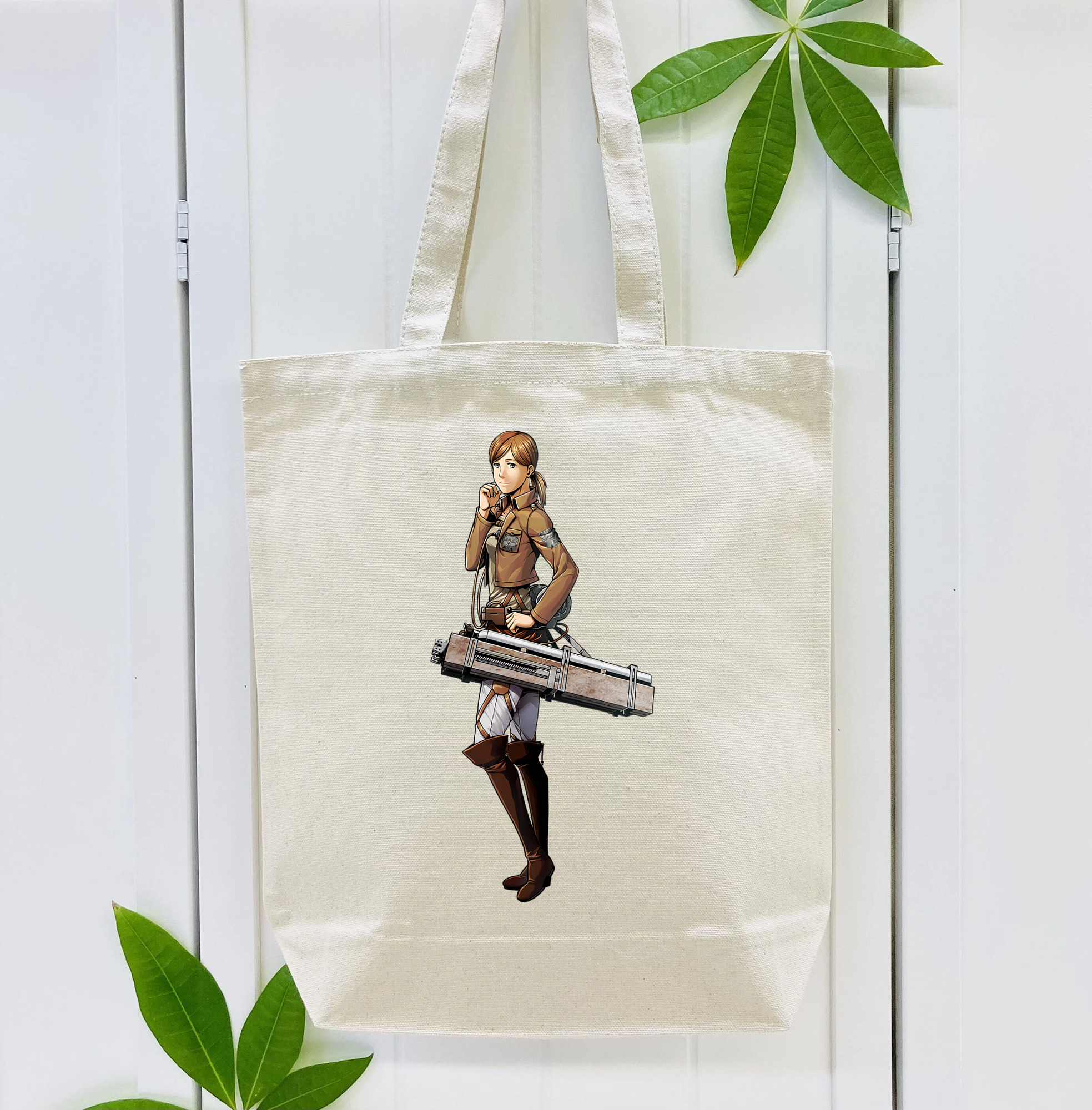 進撃の巨人 Attack on Titan 縦型キャンバス生地手提げバッグ　トートバッグ
