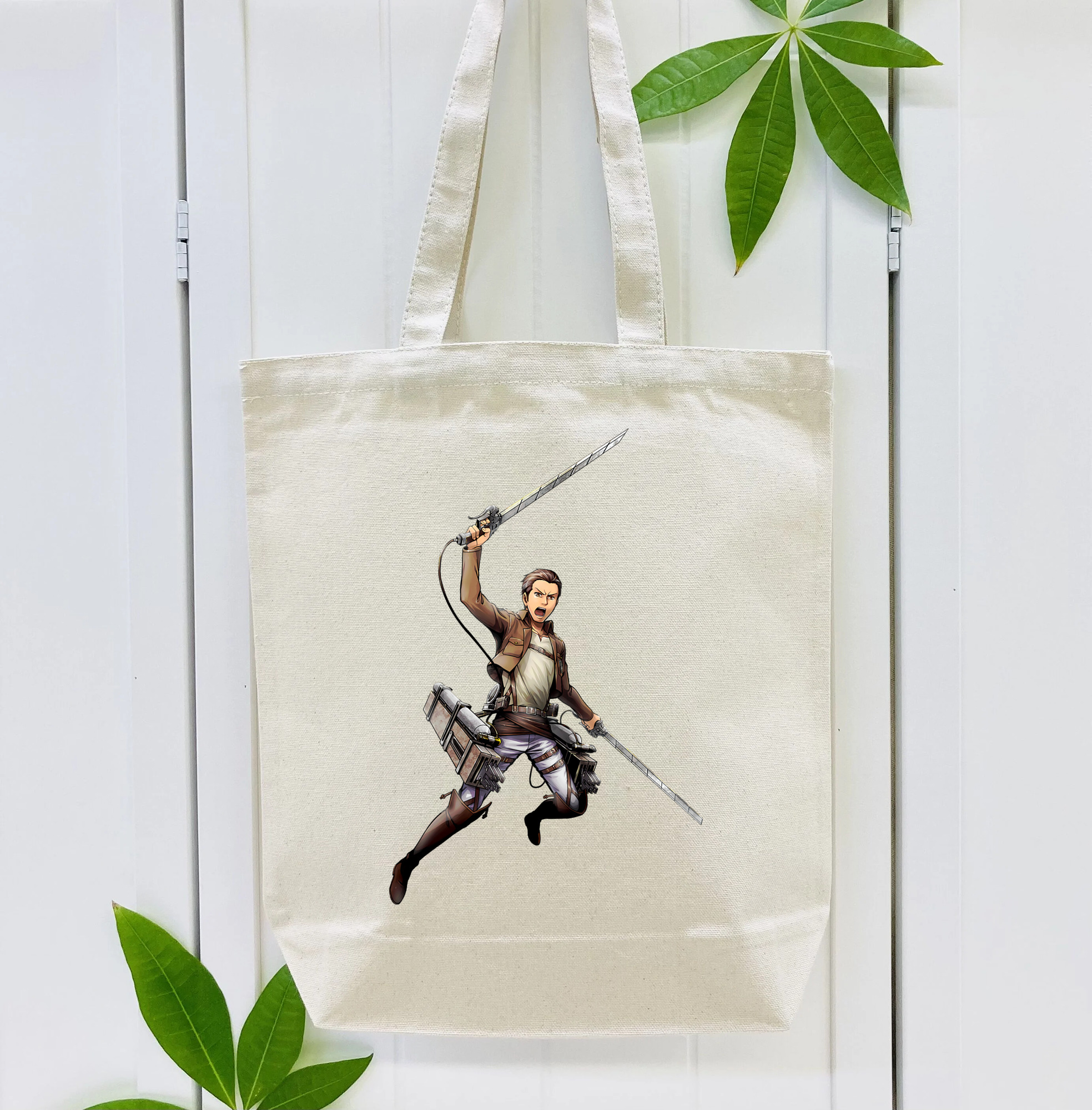 進撃の巨人 Attack on Titan 縦型キャンバス生地手提げバッグ　トートバッグ