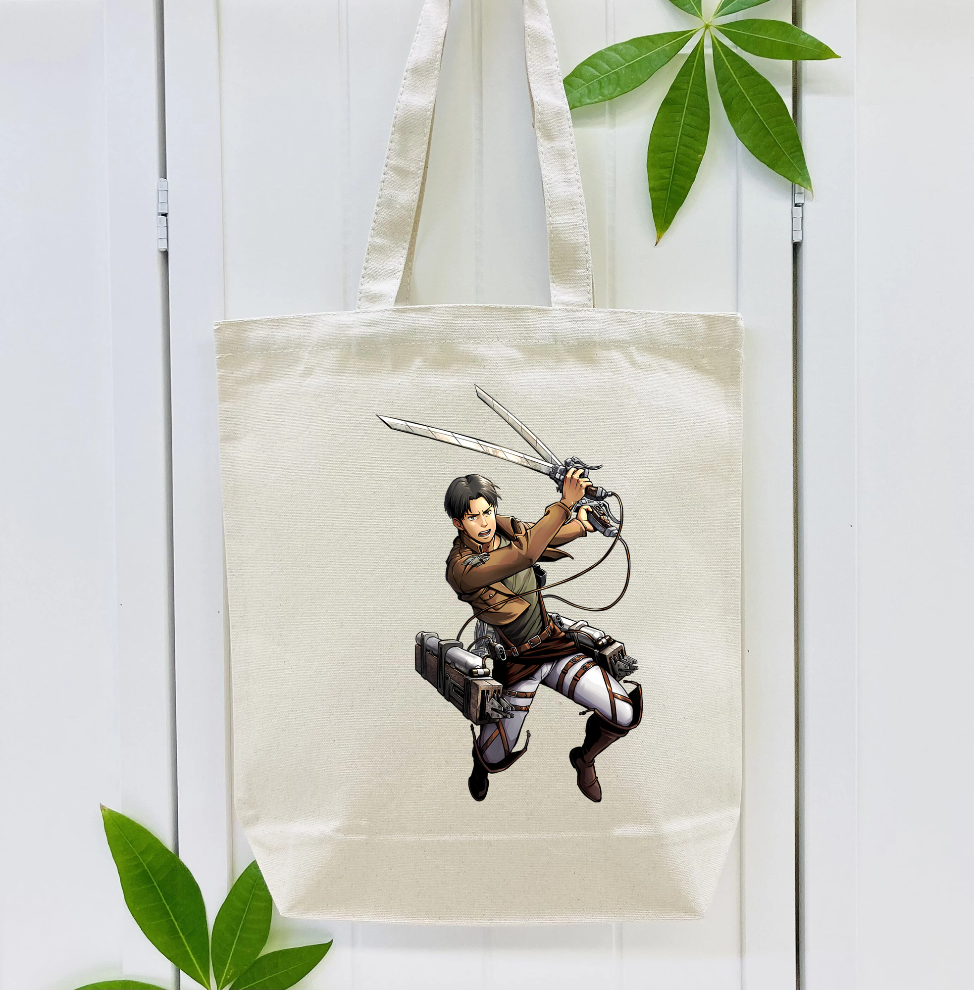 進撃の巨人 Attack on Titan 縦型キャンバス生地手提げバッグ　トートバッグ
