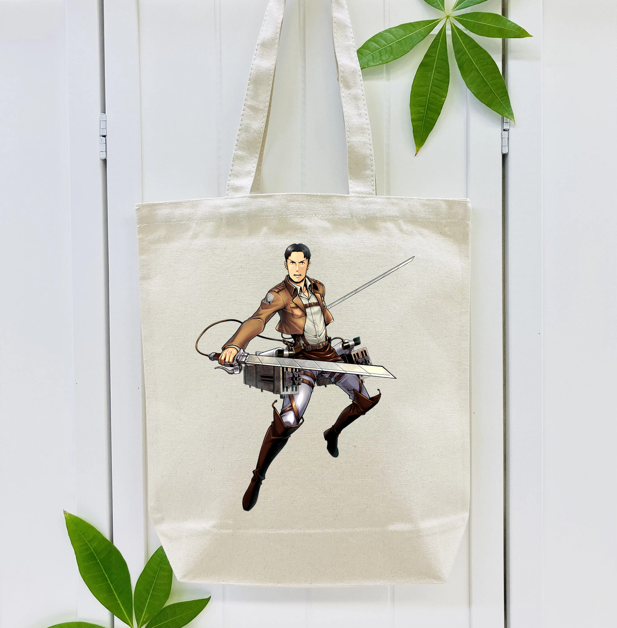 進撃の巨人 Attack on Titan 縦型キャンバス生地手提げバッグ　トートバッグ