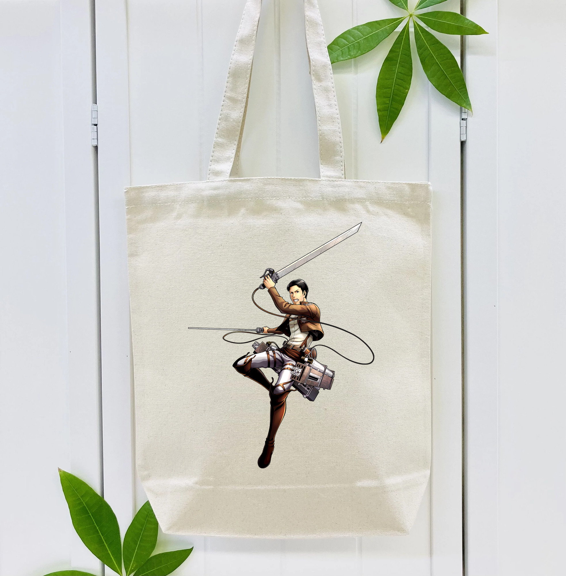 進撃の巨人 Attack on Titan 縦型キャンバス生地手提げバッグ　トートバッグ