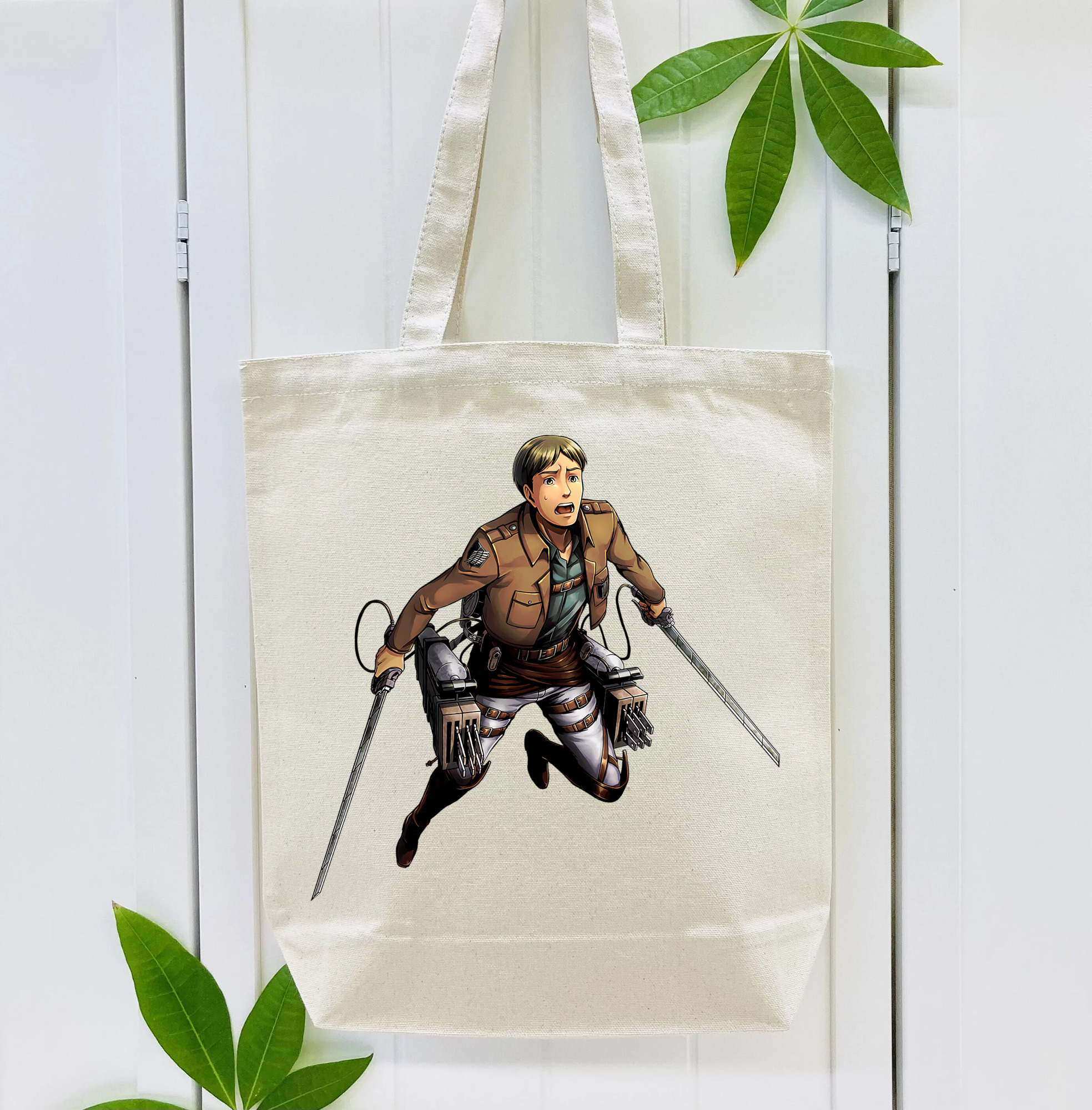 進撃の巨人 Attack on Titan 縦型キャンバス生地手提げバッグ　トートバッグ