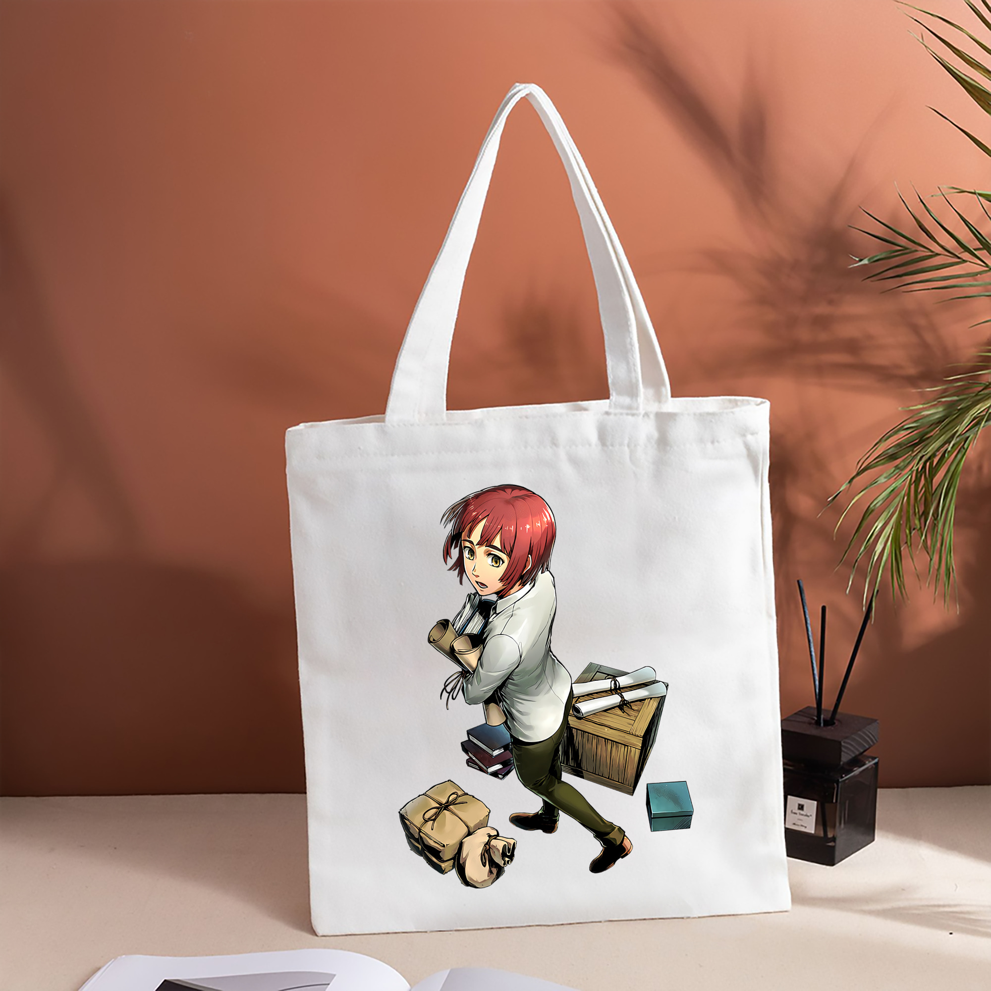 進撃の巨人 Attack on Titan 縦型キャンバス生地手提げバッグ　トートバッグ
