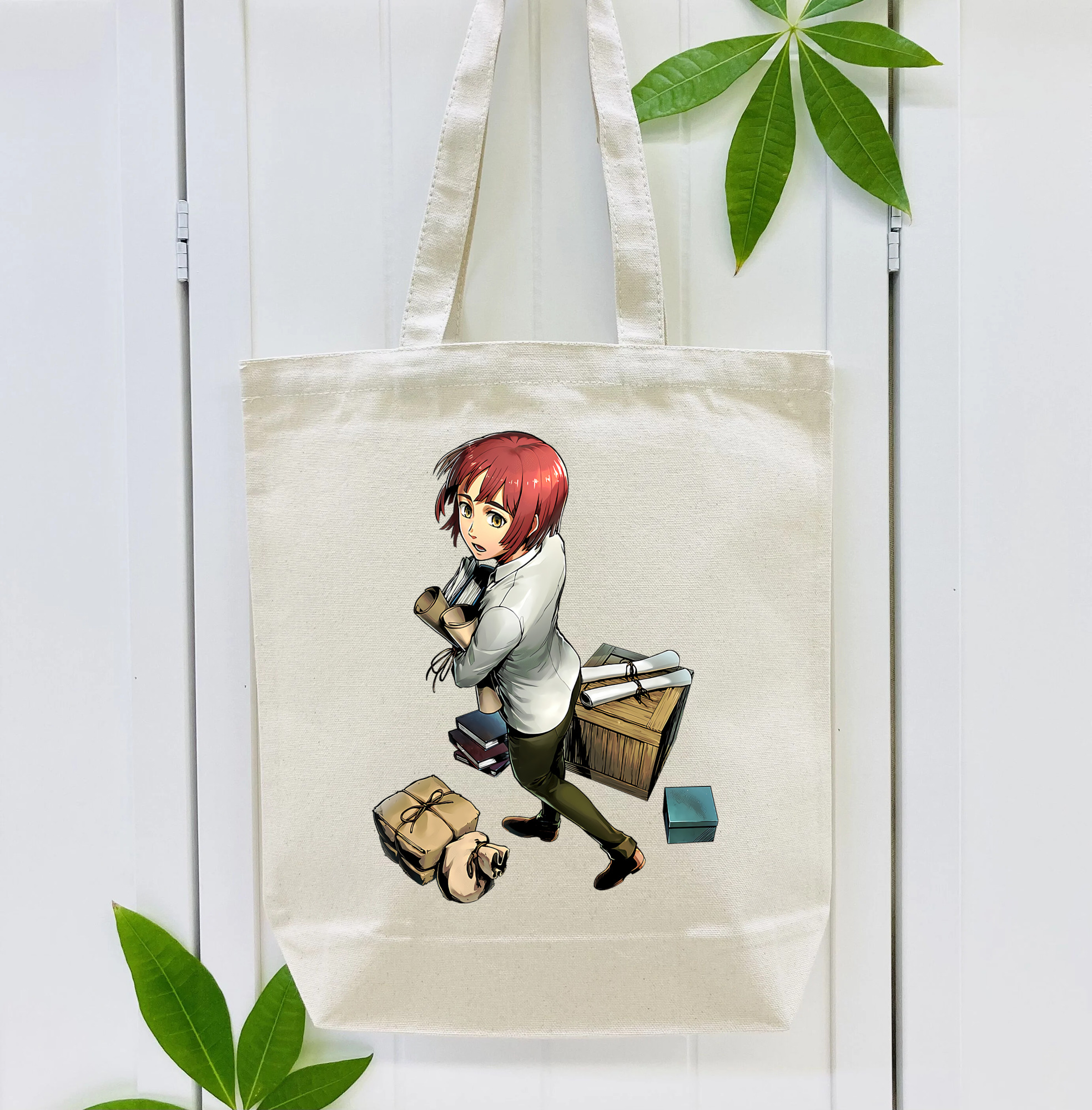 進撃の巨人 Attack on Titan 縦型キャンバス生地手提げバッグ　トートバッグ