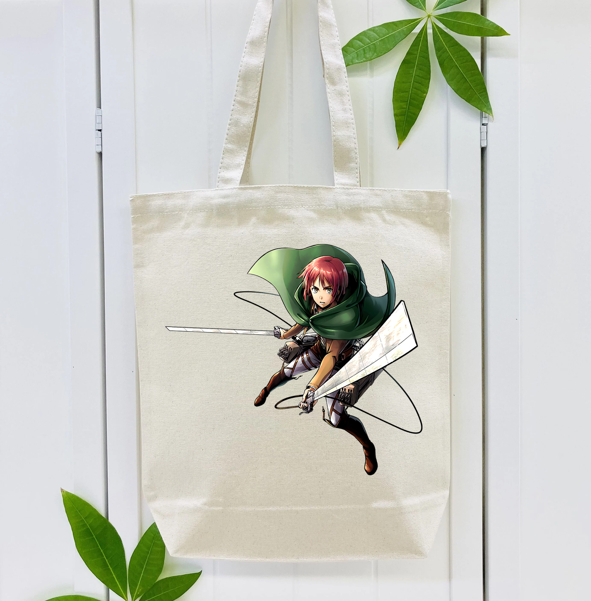 進撃の巨人 Attack on Titan 縦型キャンバス生地手提げバッグ　トートバッグ