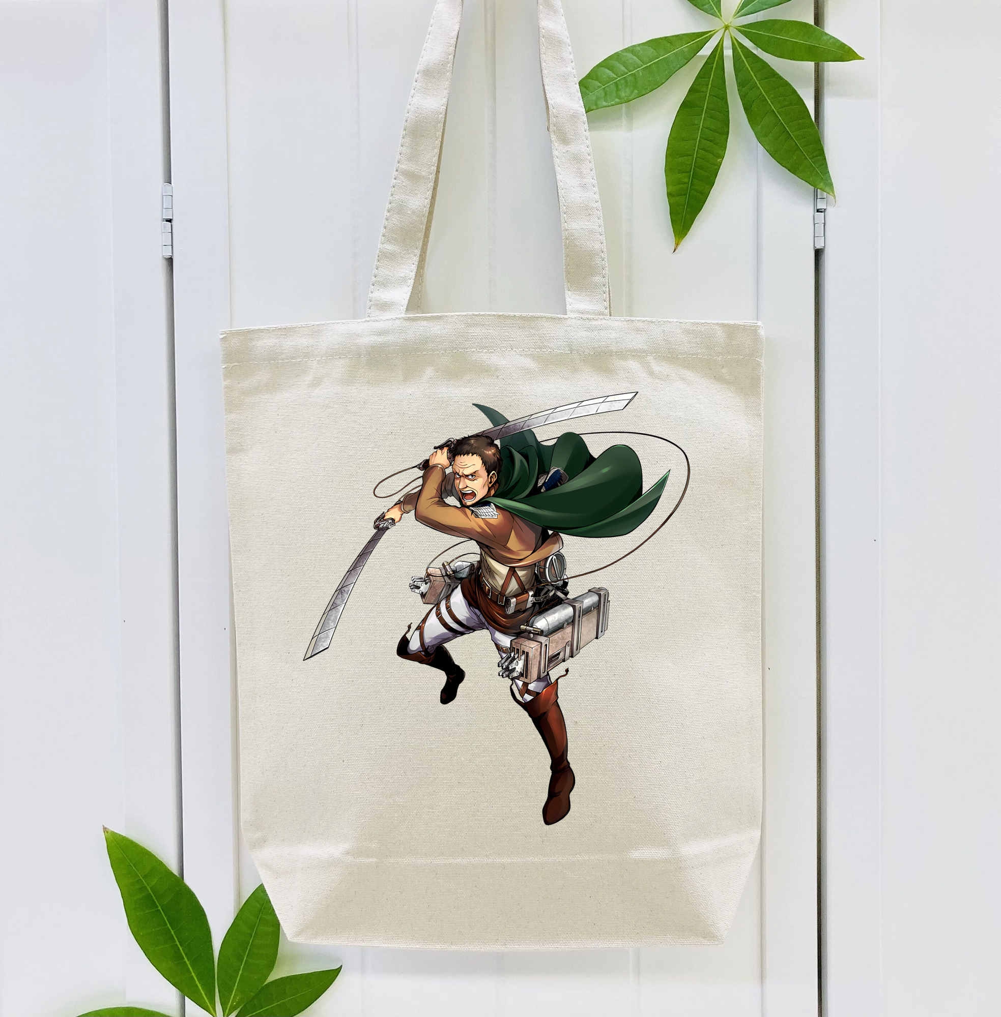 進撃の巨人 Attack on Titan 縦型キャンバス生地手提げバッグ　トートバッグ
