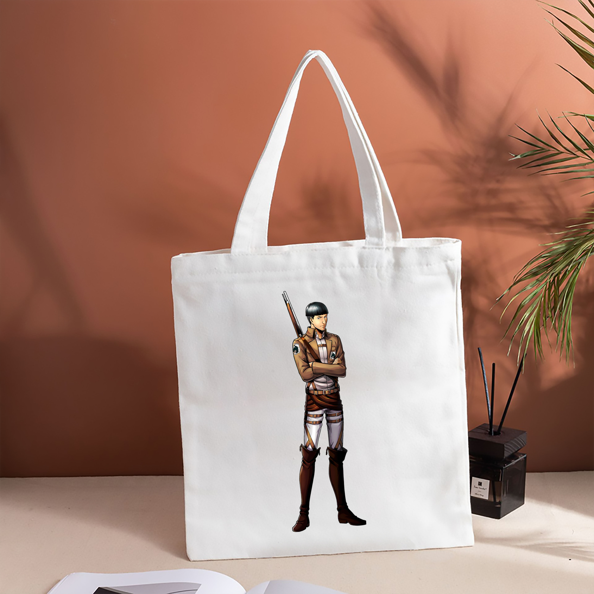進撃の巨人 Attack on Titan 縦型キャンバス生地手提げバッグ　トートバッグ
