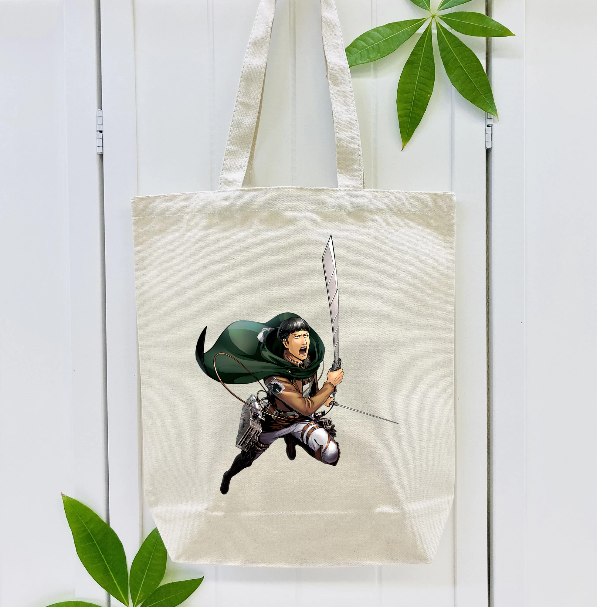 進撃の巨人 Attack on Titan 縦型キャンバス生地手提げバッグ　トートバッグ