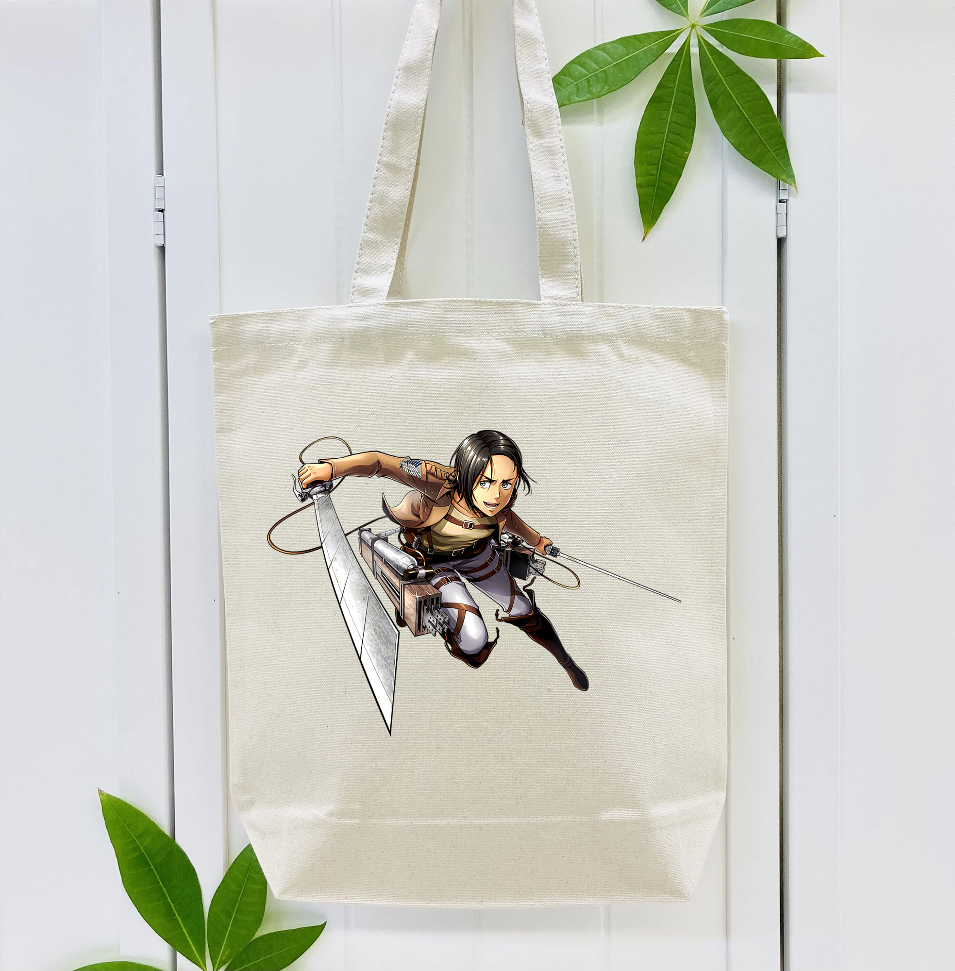 進撃の巨人 Attack on Titan 縦型キャンバス生地手提げバッグ　トートバッグ