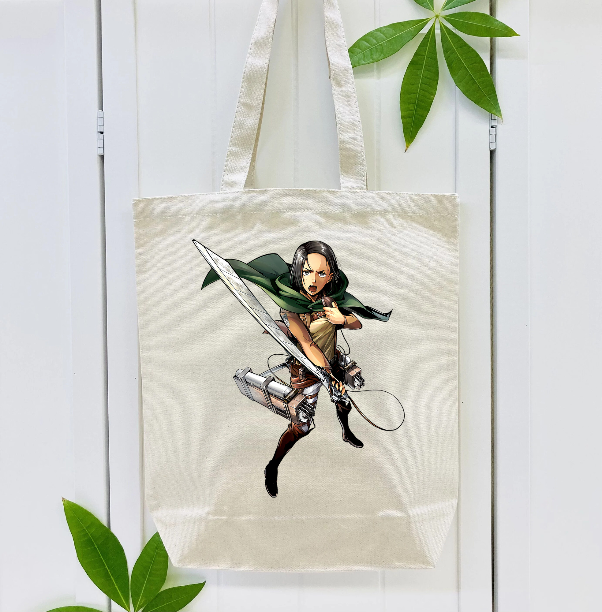 進撃の巨人 Attack on Titan 縦型キャンバス生地手提げバッグ　トートバッグ