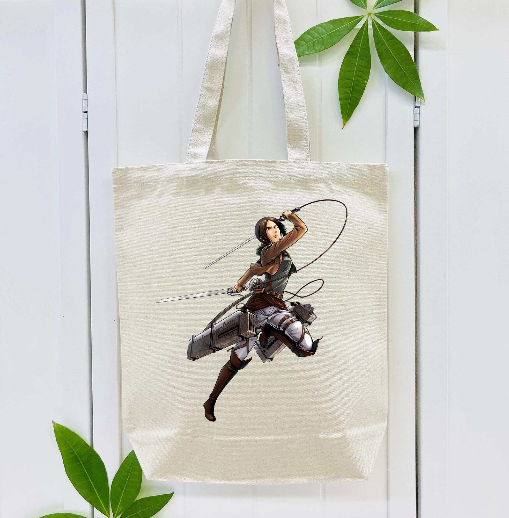 進撃の巨人 Attack on Titan 縦型キャンバス生地手提げバッグ　トートバッグ