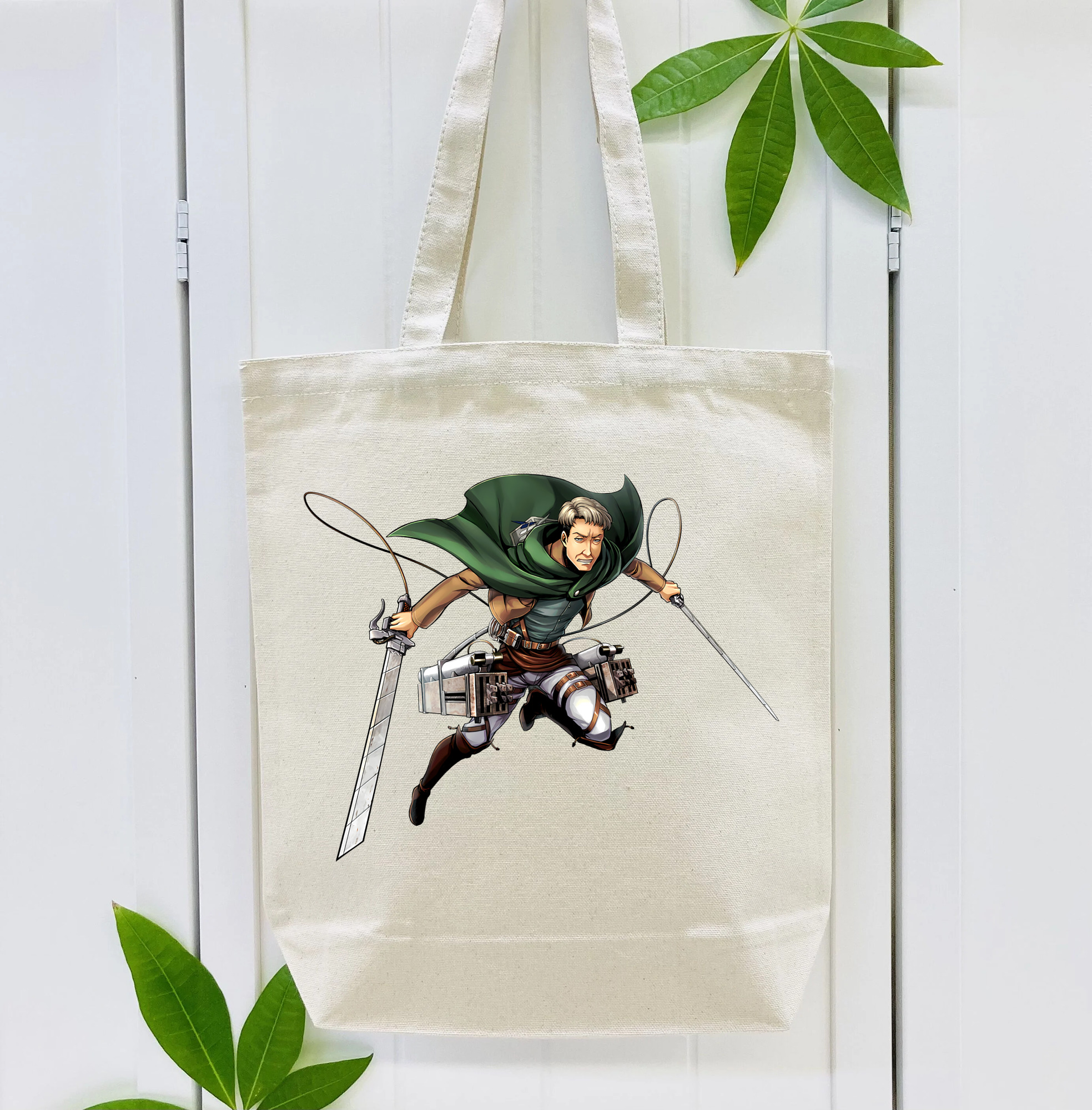 進撃の巨人 Attack on Titan 縦型キャンバス生地手提げバッグ　トートバッグ