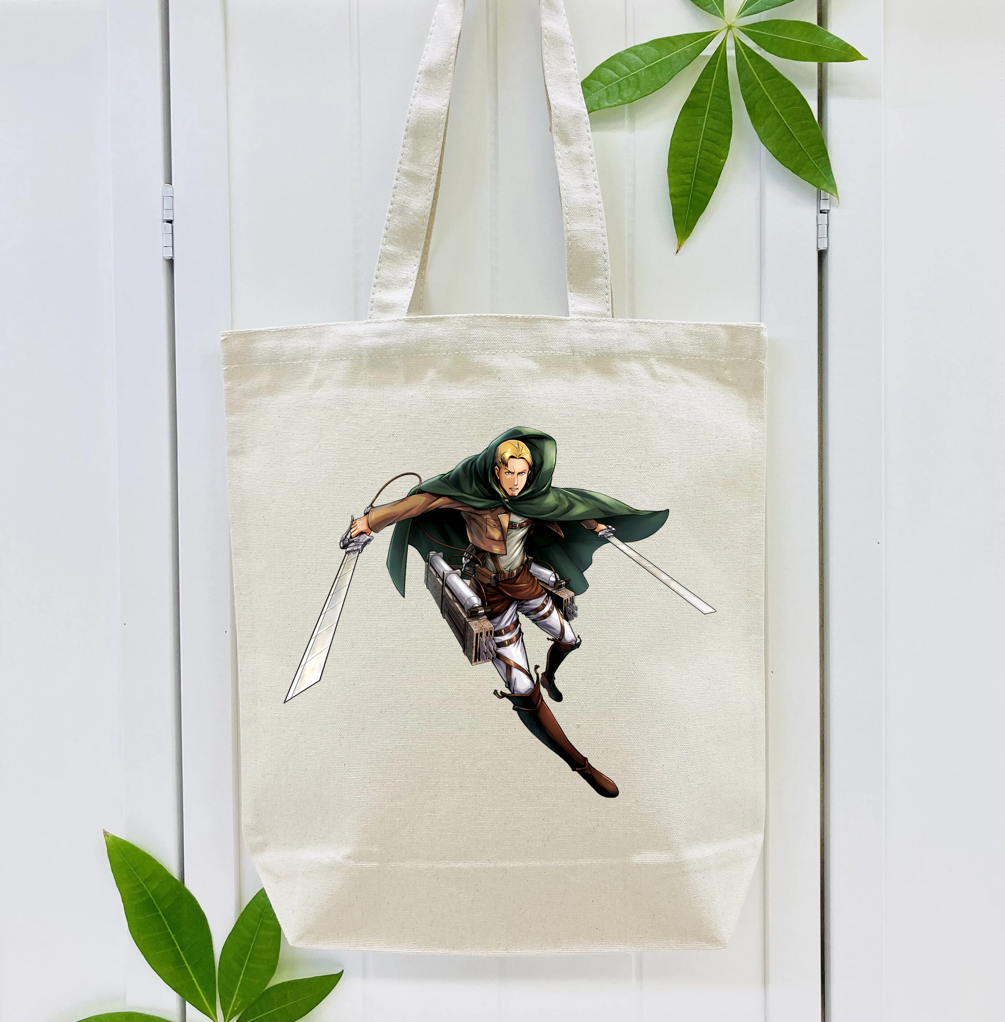 進撃の巨人 Attack on Titan 縦型キャンバス生地手提げバッグ　トートバッグ