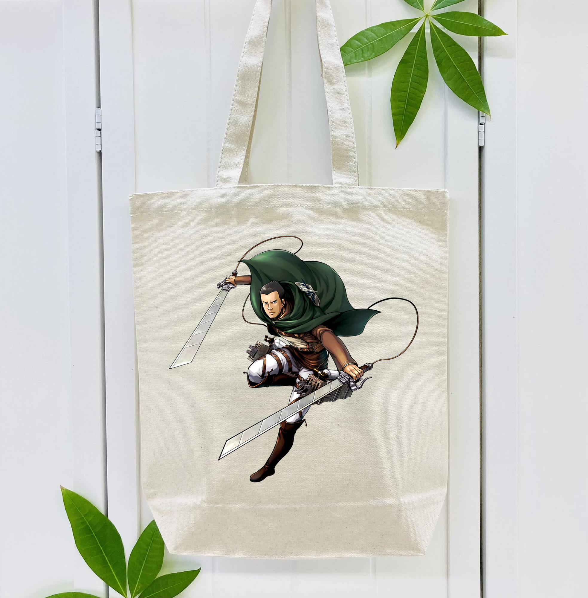進撃の巨人 Attack on Titan 縦型キャンバス生地手提げバッグ　トートバッグ