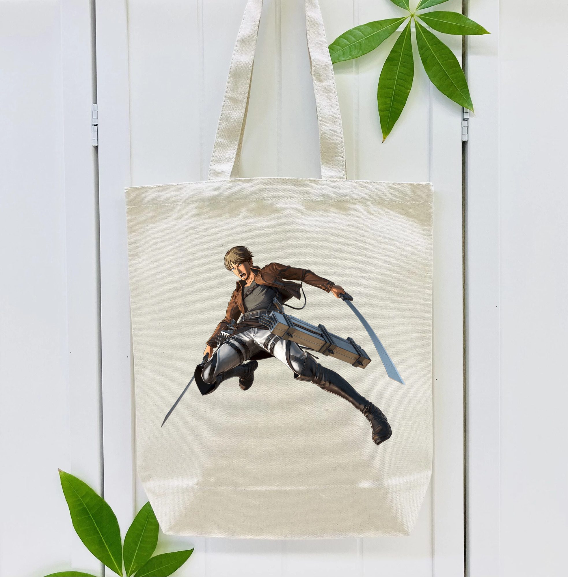 進撃の巨人 Attack on Titan 縦型キャンバス生地手提げバッグ　トートバッグ