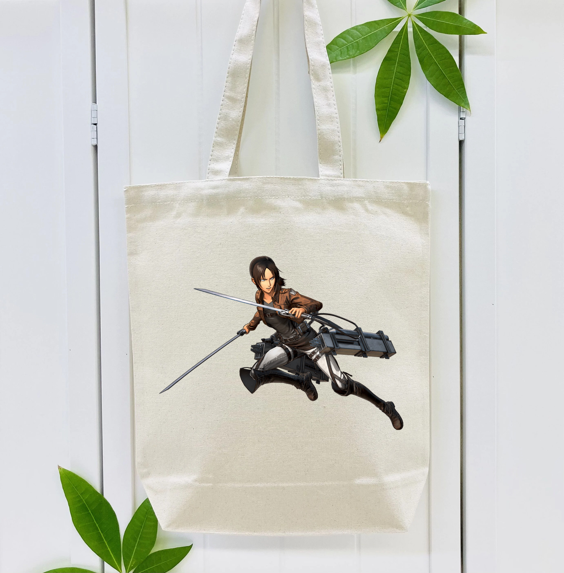 進撃の巨人 Attack on Titan 縦型キャンバス生地手提げバッグ　トートバッグ