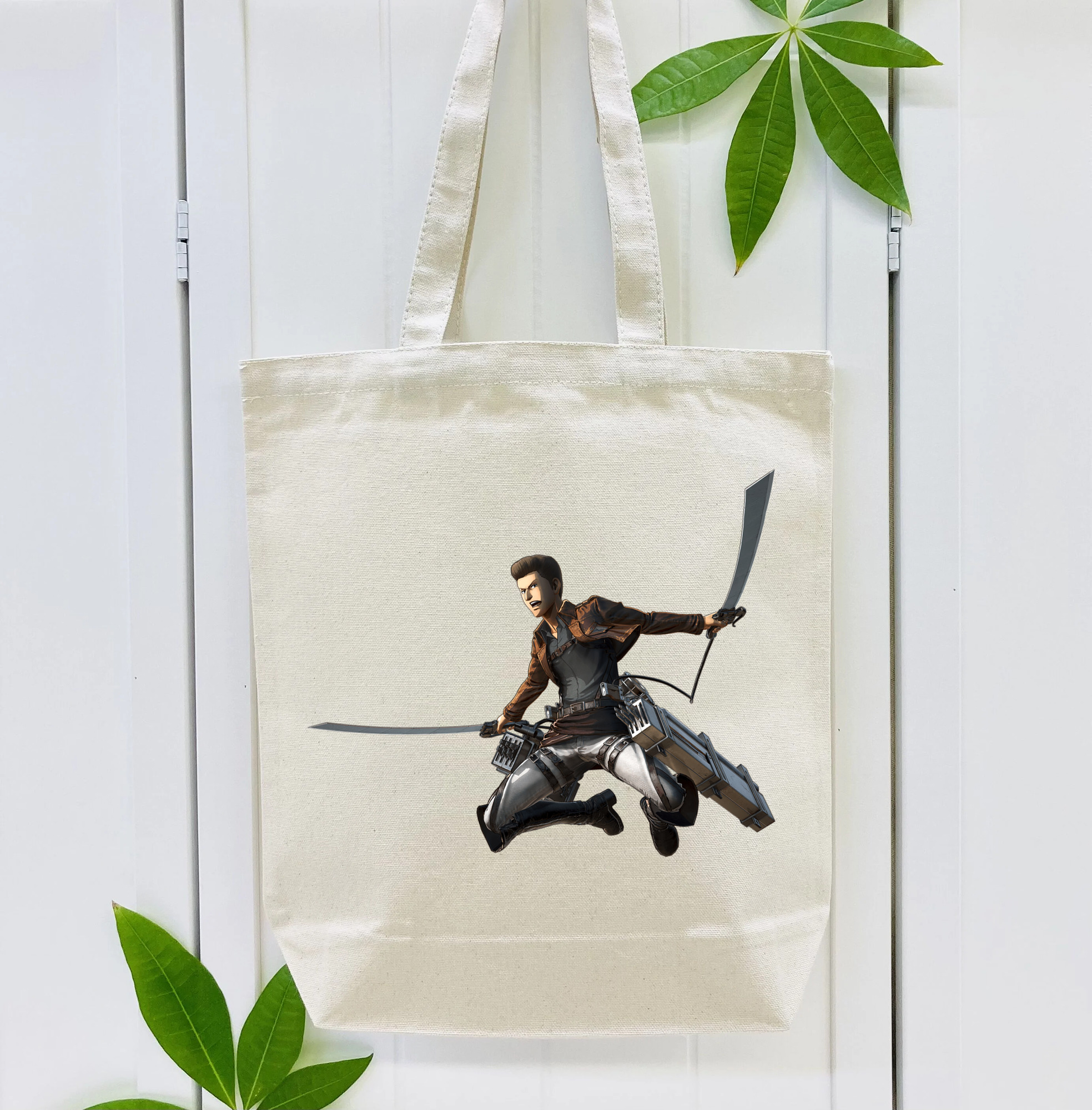 進撃の巨人 Attack on Titan 縦型キャンバス生地手提げバッグ　トートバッグ