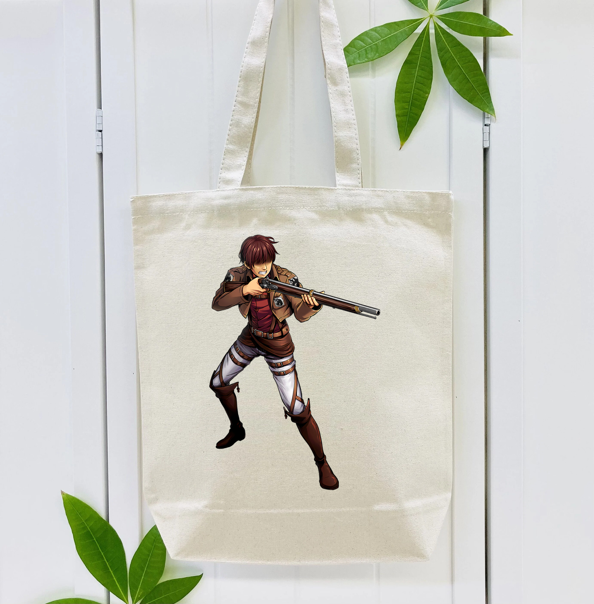 進撃の巨人 Attack on Titan 縦型キャンバス生地手提げバッグ　トートバッグ