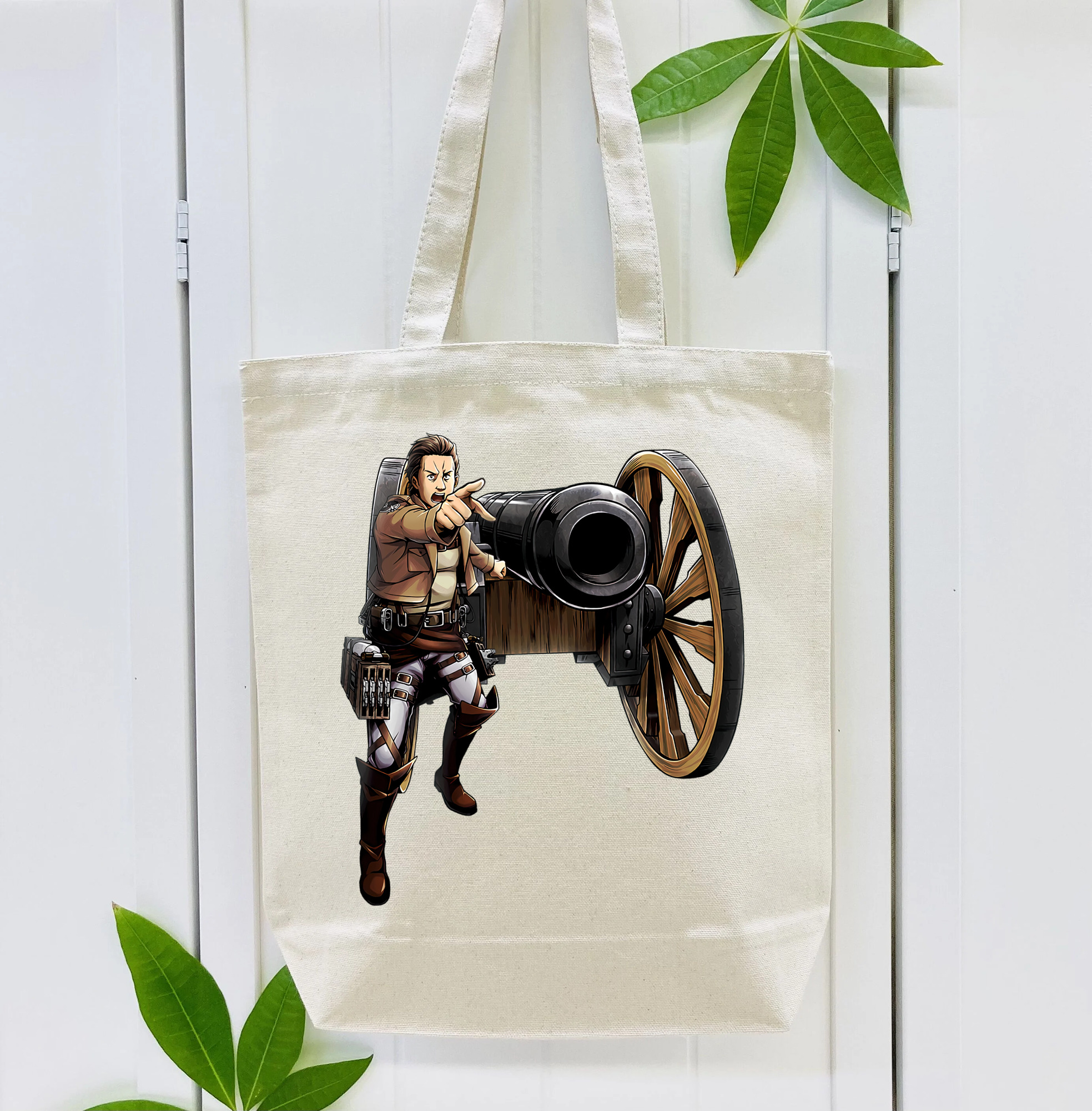 進撃の巨人 Attack on Titan 縦型キャンバス生地手提げバッグ　トートバッグ