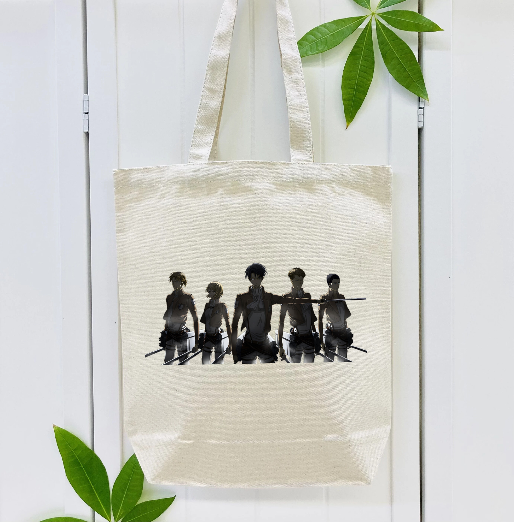 進撃の巨人 Attack on Titan 縦型キャンバス生地手提げバッグ　トートバッグ