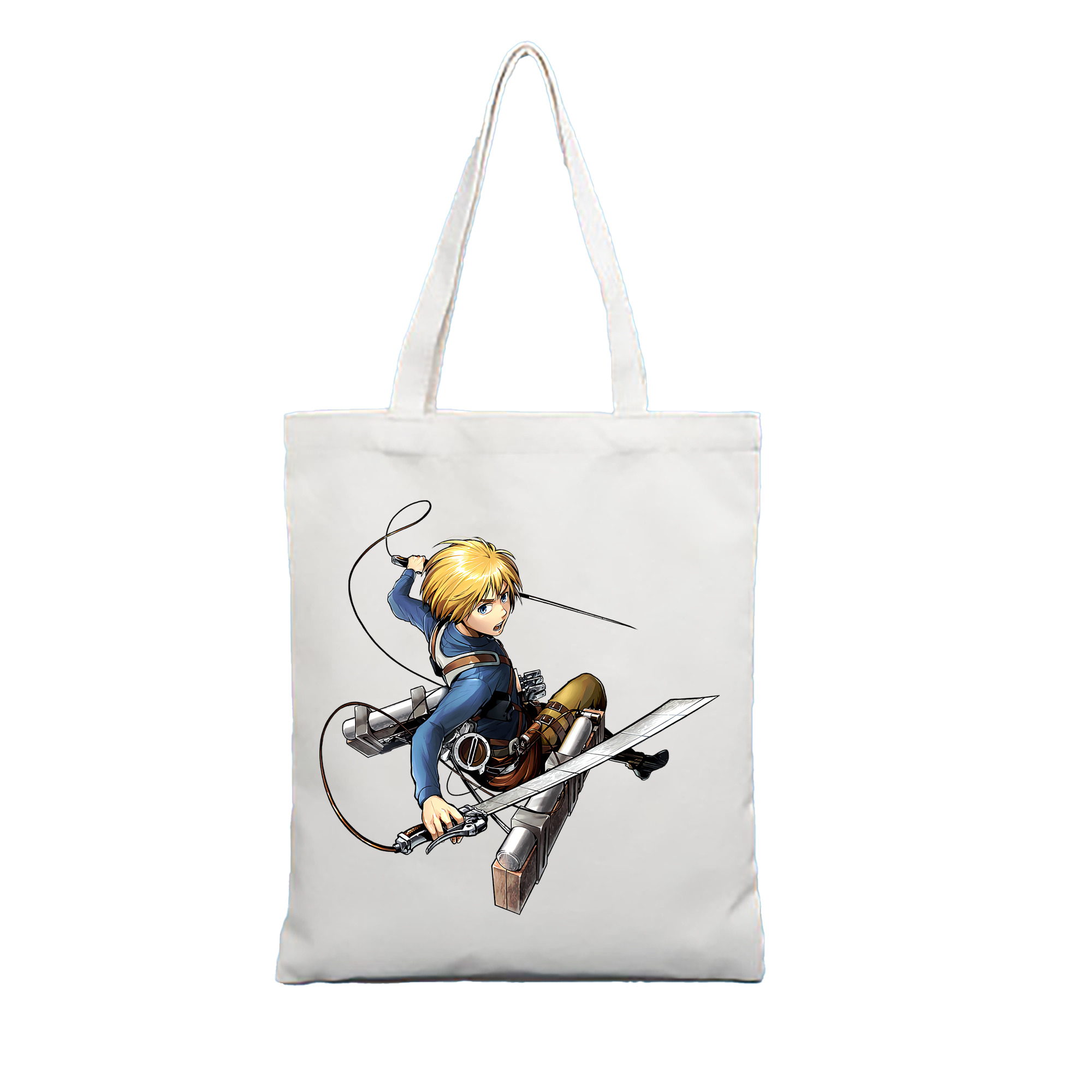 （画像用） 進撃の巨人 アルミン·アルレルト Attack on Titan Armin Arlert 縦型キャンバス生地手提げバッグ　トートバッグ