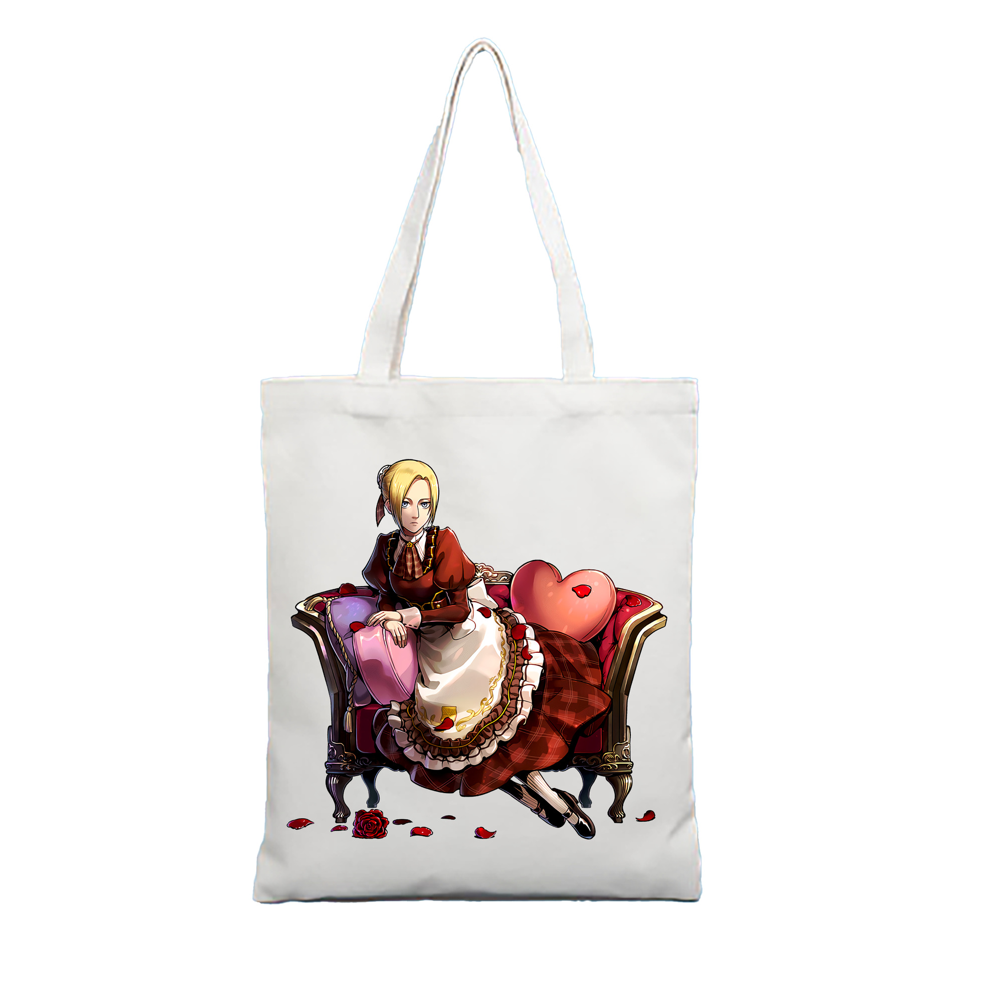 （画像用） 進撃の巨人 アニ・レオンハート Attack on Titan Annie Leonhart 縦型キャンバス生地手提げバッグ　トートバッグ