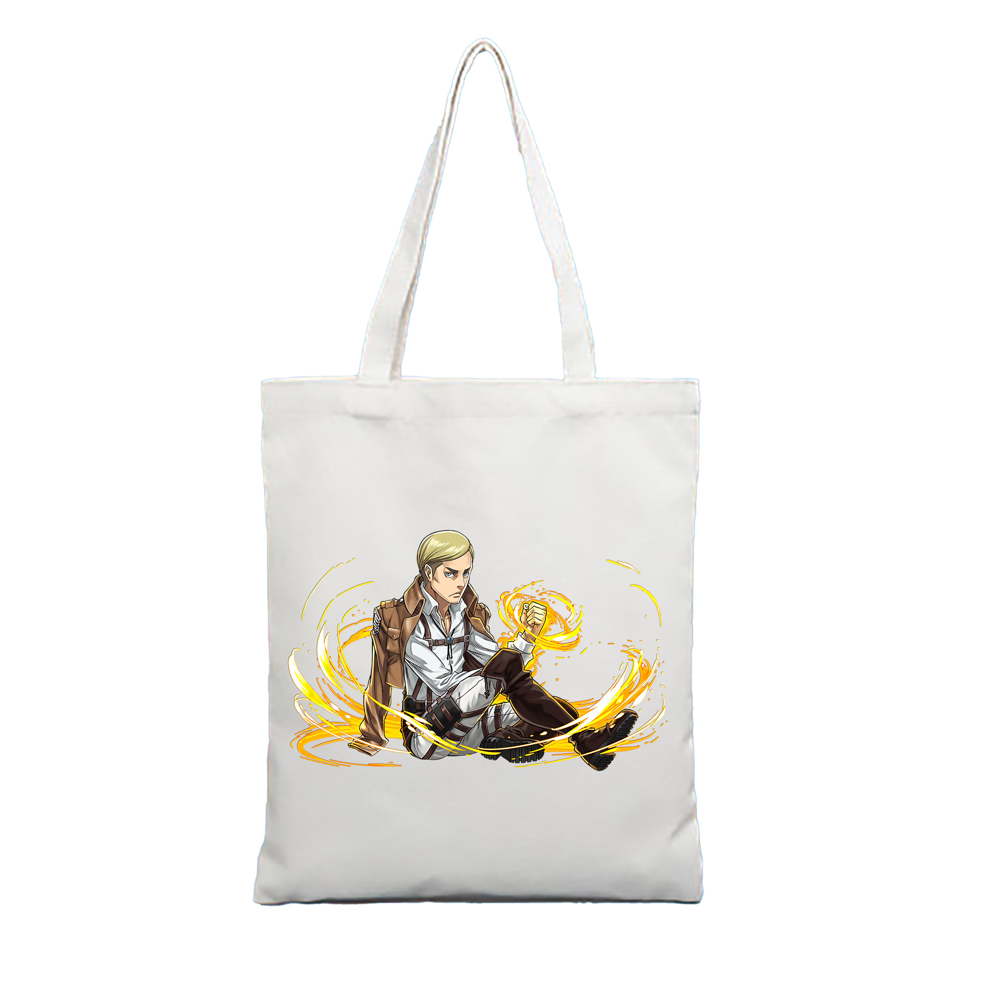 （画像用） 進撃の巨人 エルヴィン・スミス Attack on Titan Erwin Smith 縦型キャンバス生地手提げバッグ　トートバッグ