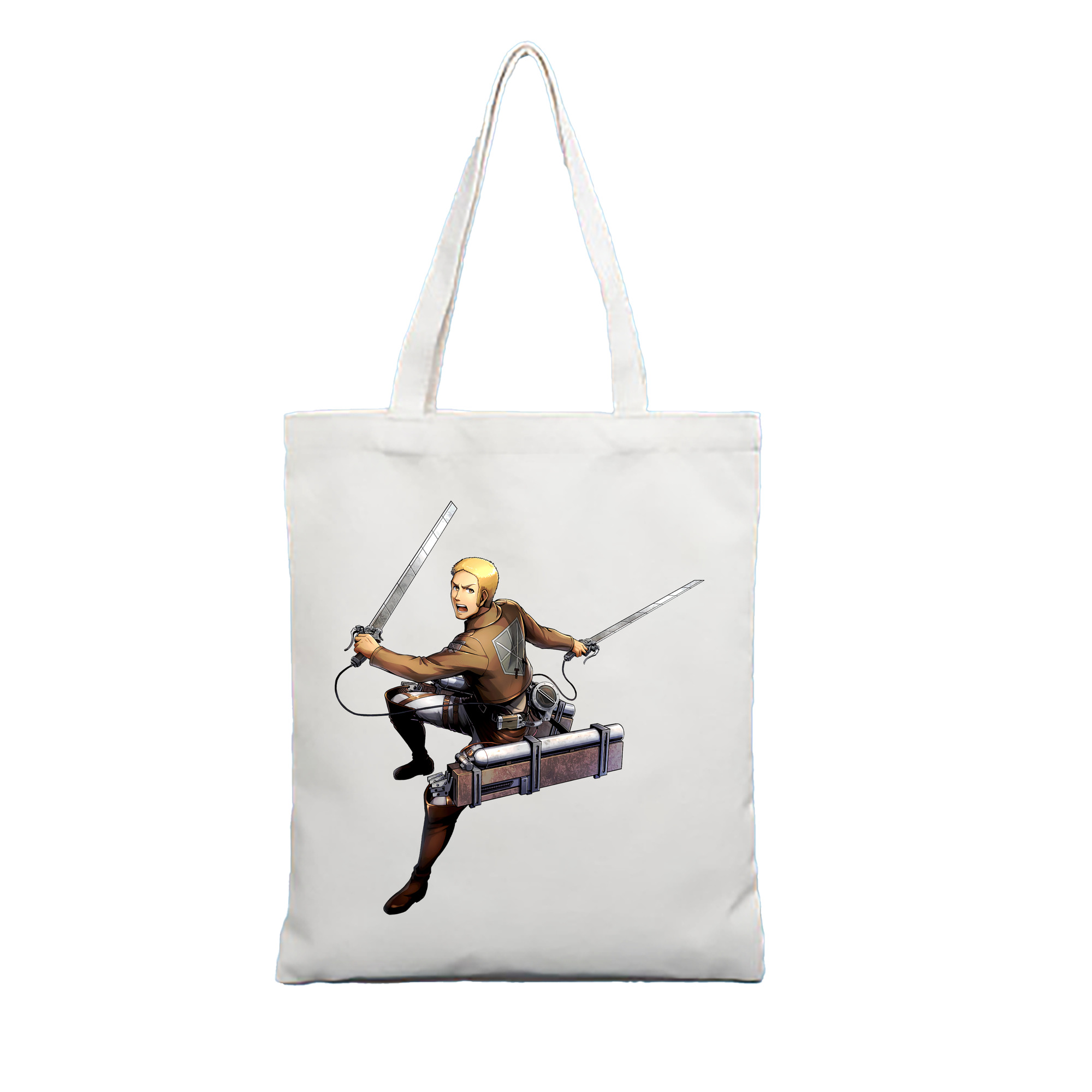 （画像用） 進撃の巨人 ライナー・ブラウン Attack on Titan Reiner Braun 縦型キャンバス生地手提げバッグ　トートバッグ