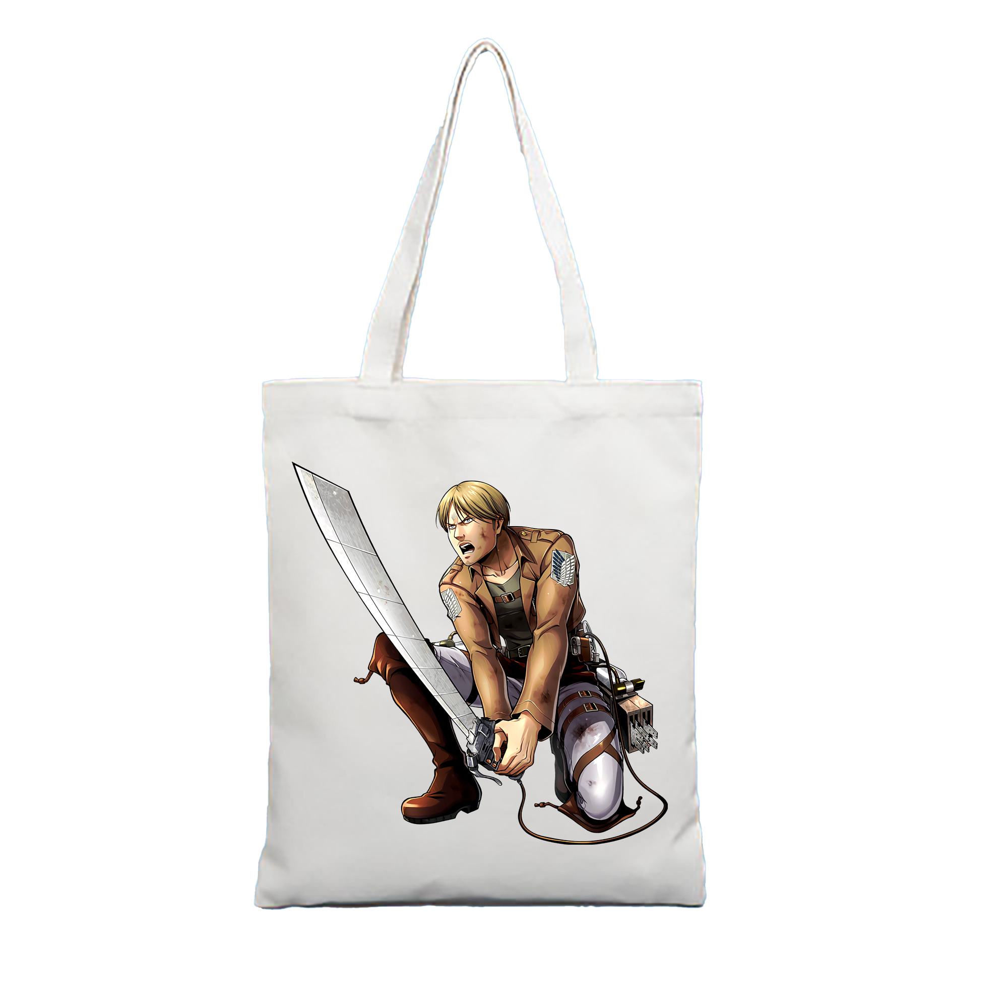 （画像用） 進撃の巨人 ミケ·ザカリアス Attack on Titan Mike Zakarius 縦型キャンバス生地手提げバッグ　トートバッグ