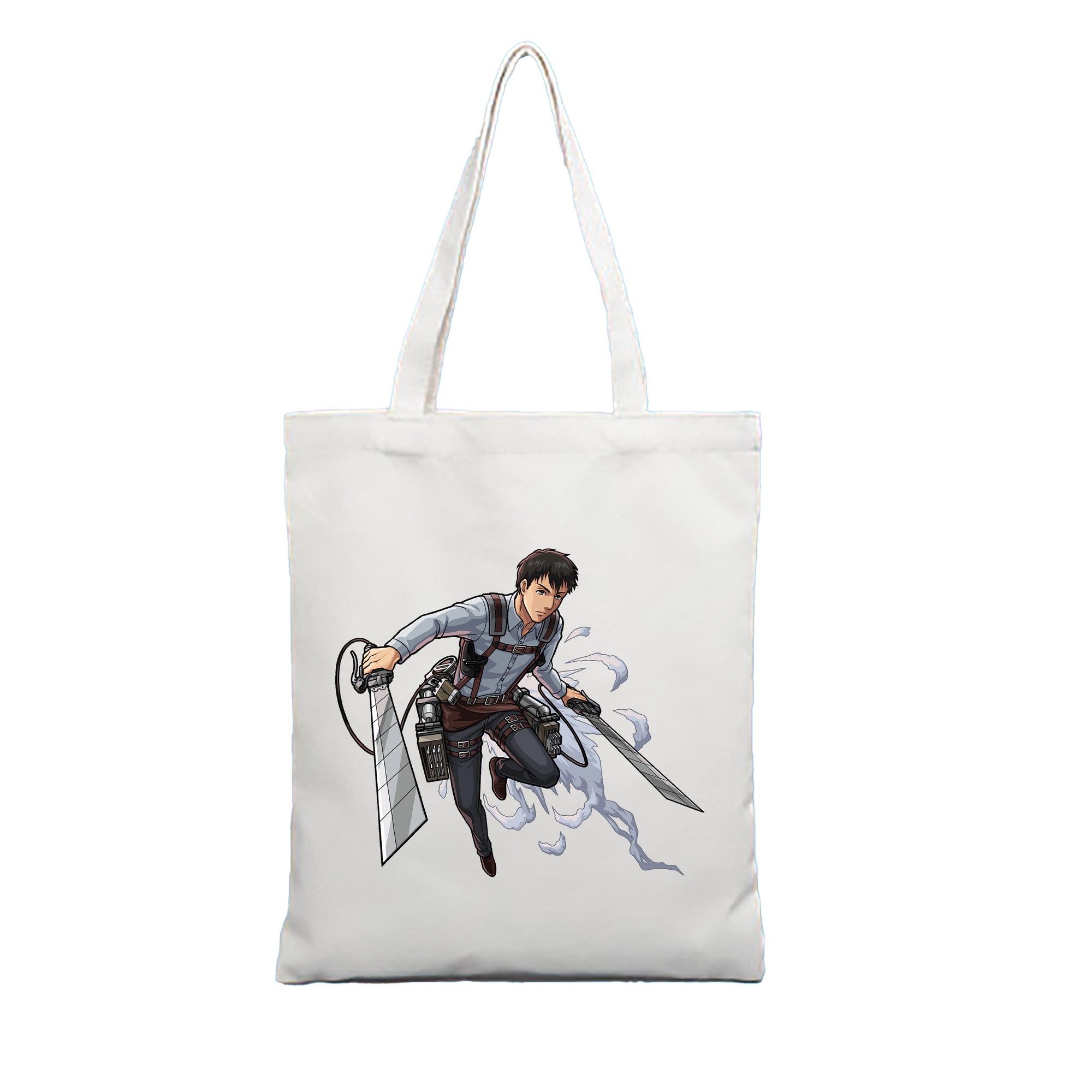 （画像用） 進撃の巨人 ベルトルト・フーバー Attack on Titan Bertholdt Hoover 縦型キャンバス生地手提げバッグ　トートバッグ
