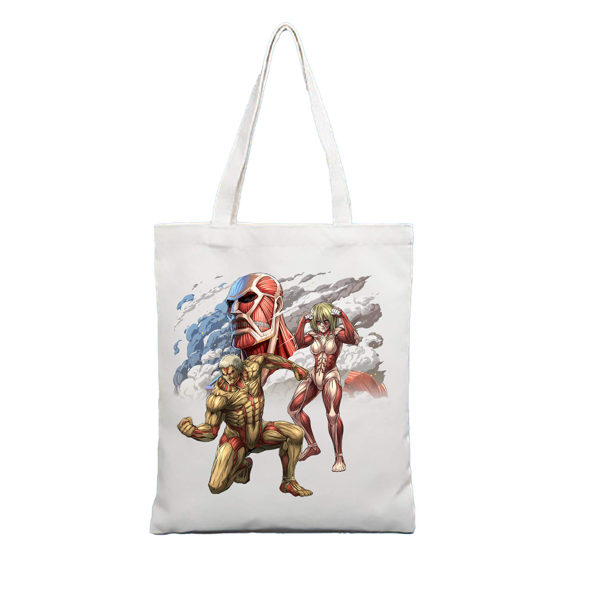 （画像用） 進撃の巨人 Attack on Titan 縦型キャンバス生地手提げバッグ　トートバッグ