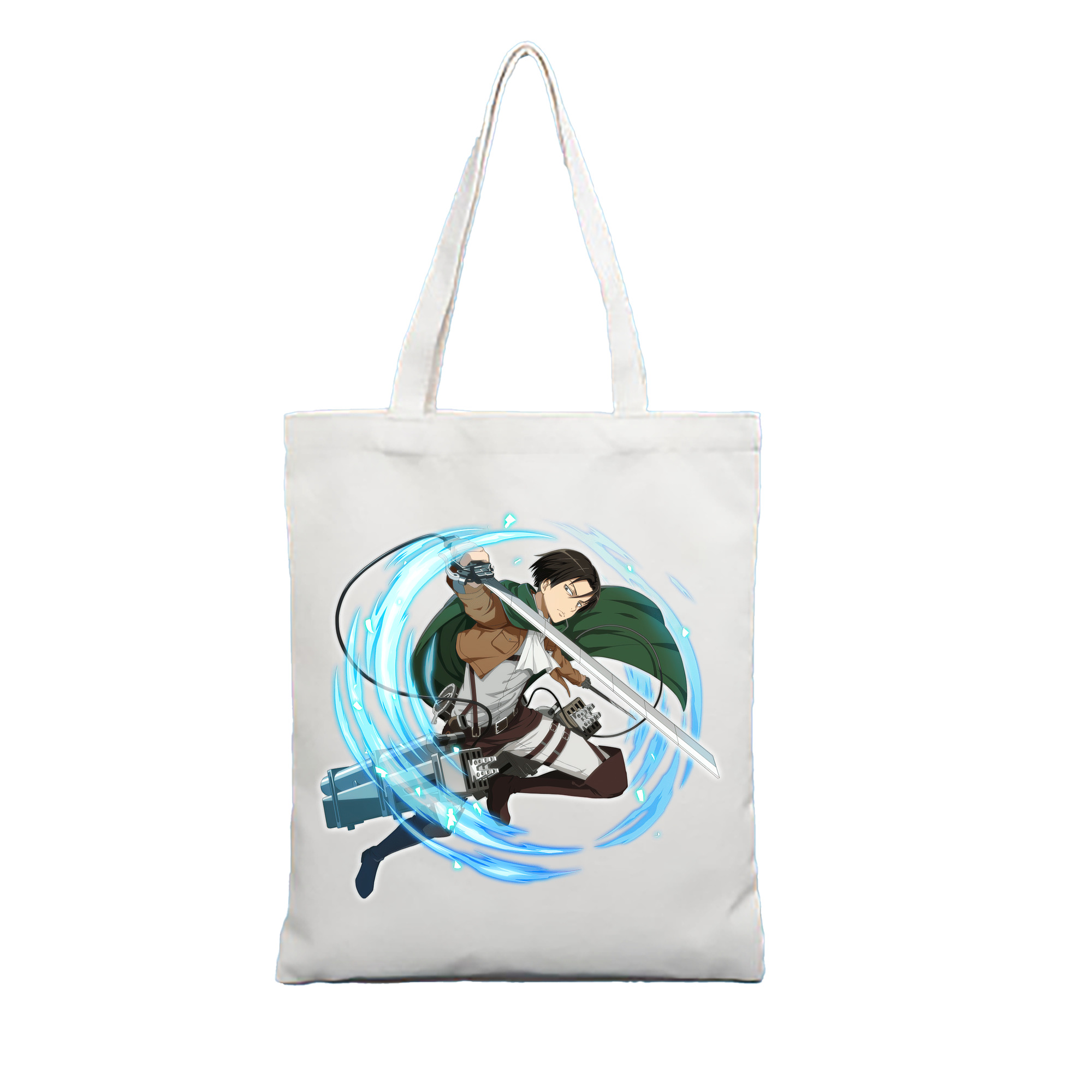 （画像用） 進撃の巨人 リヴァイ·アッカーマン Attack on Titan Levi Ackerman 縦型キャンバス生地手提げバッグ　トートバッグ