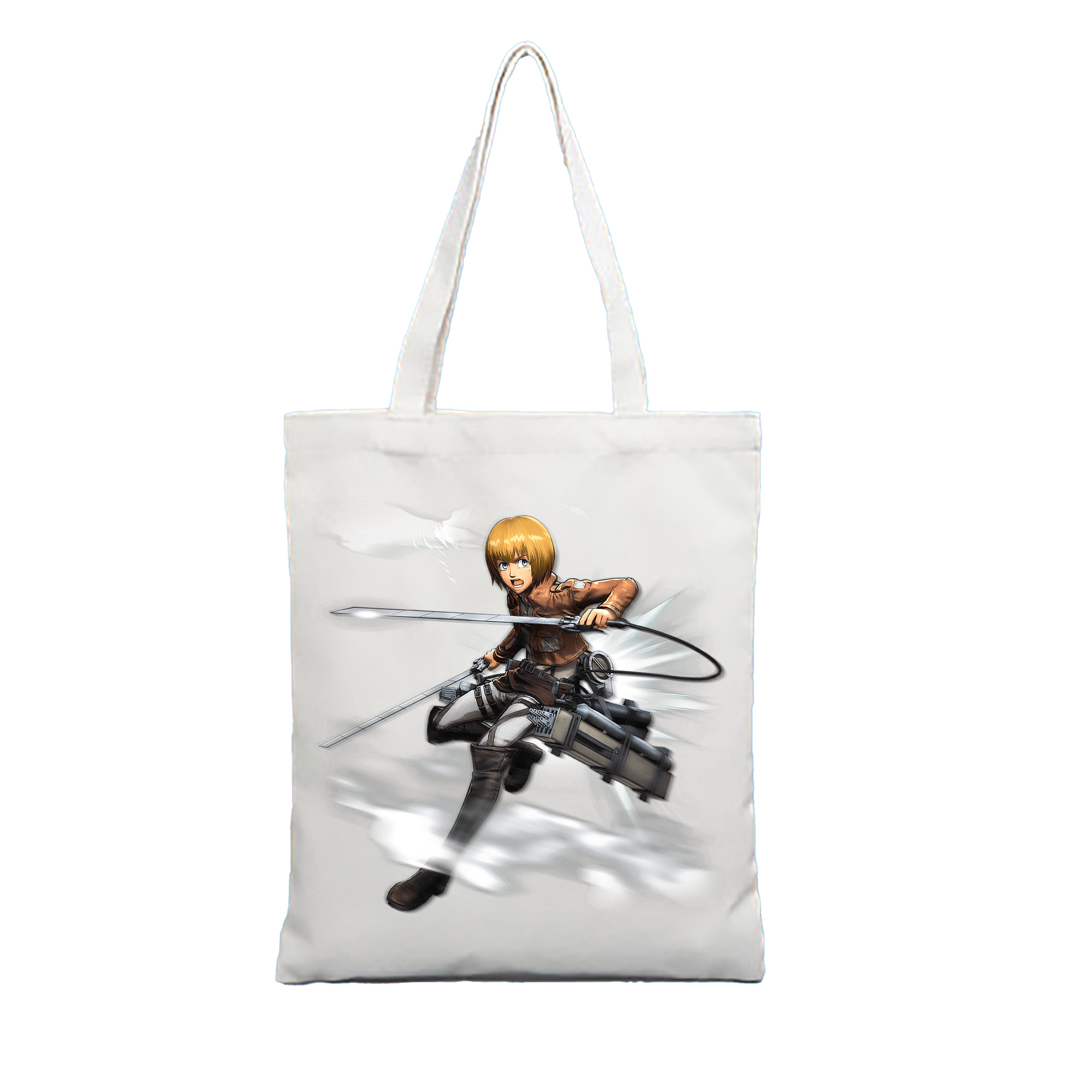 （画像用） 進撃の巨人 アルミン·アルレルト Attack on Titan Armin Arlert 縦型キャンバス生地手提げバッグ　トートバッグ
