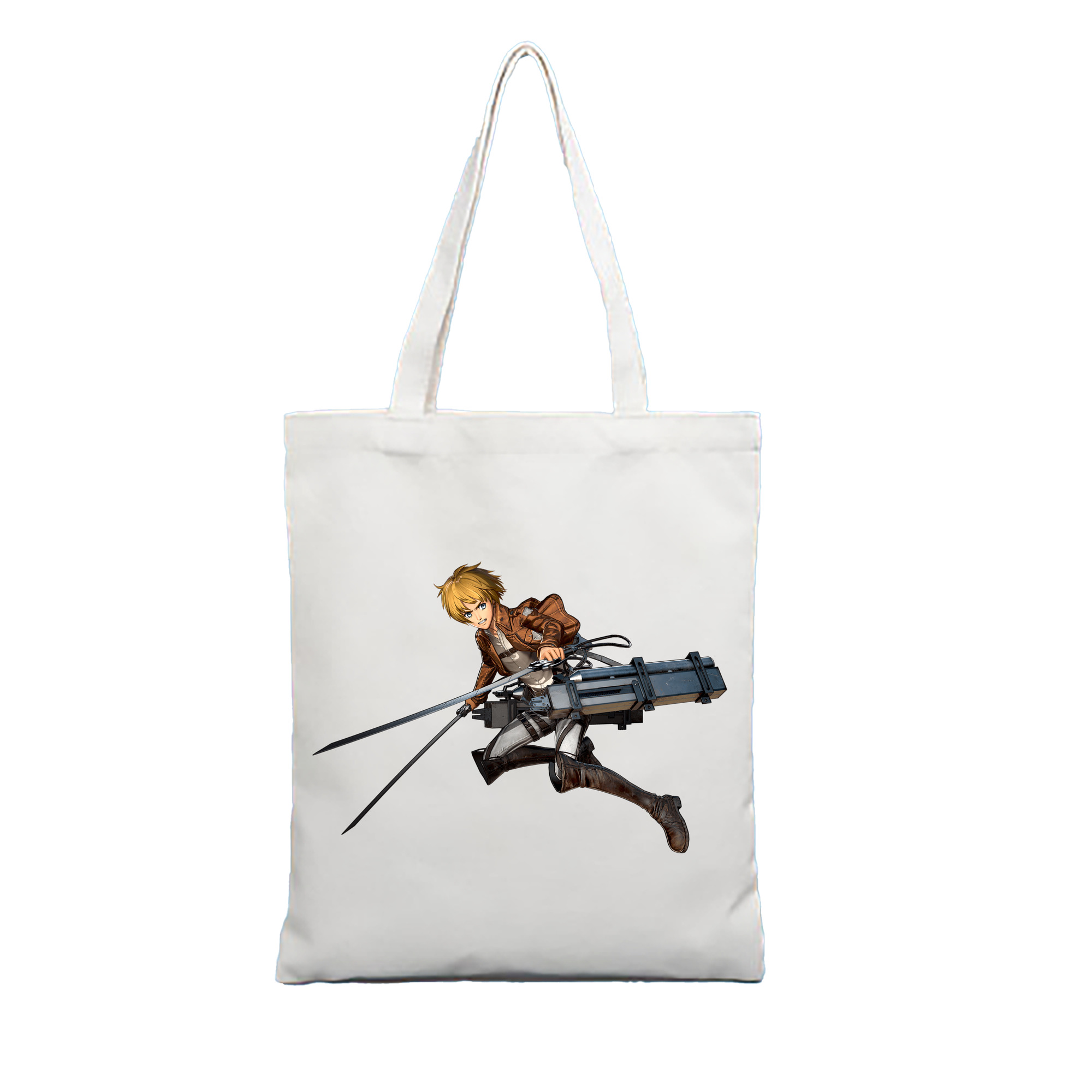 （画像用） 進撃の巨人 アルミン·アルレルト Attack on Titan Armin Arlert 縦型キャンバス生地手提げバッグ　トートバッグ