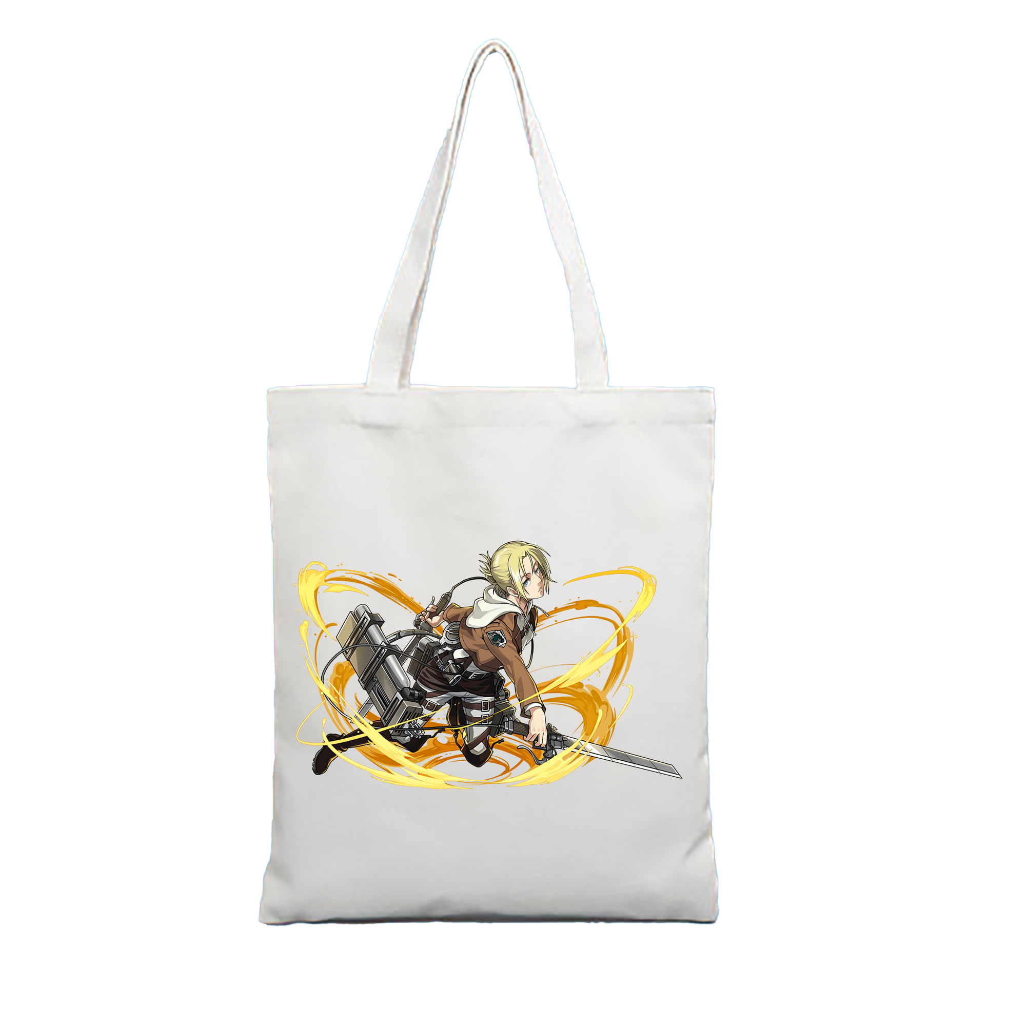 （画像用） 進撃の巨人 アニ・レオンハート Attack on Titan Annie Leonhart 縦型キャンバス生地手提げバッグ　トートバッグ