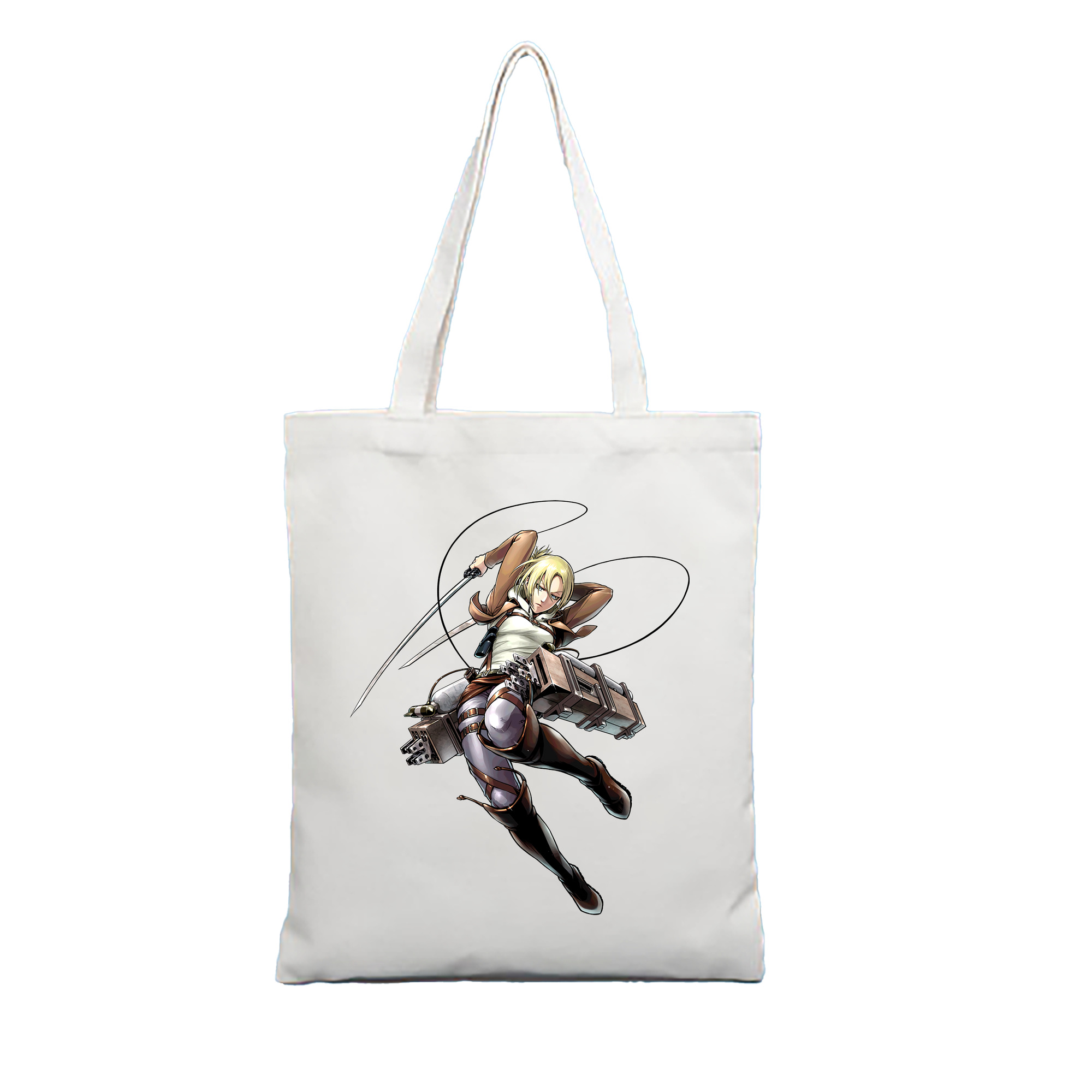 （画像用） 進撃の巨人 アニ・レオンハート Attack on Titan Annie Leonhart 縦型キャンバス生地手提げバッグ　トートバッグ