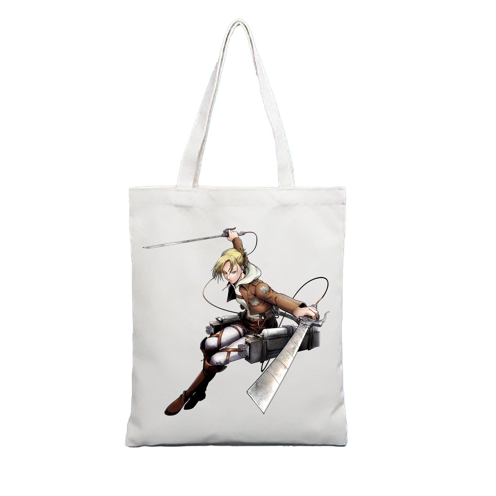 （画像用） 進撃の巨人 アニ・レオンハート Attack on Titan Annie Leonhart 縦型キャンバス生地手提げバッグ　トートバッグ
