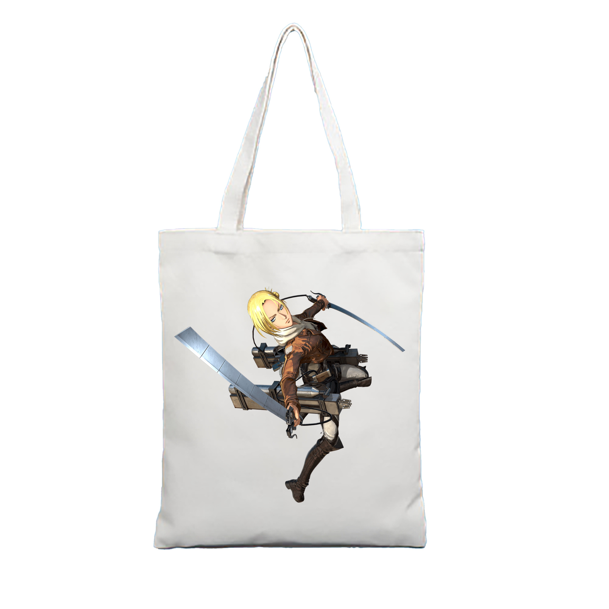 （画像用） 進撃の巨人 アニ・レオンハート Attack on Titan Annie Leonhart 縦型キャンバス生地手提げバッグ　トートバッグ