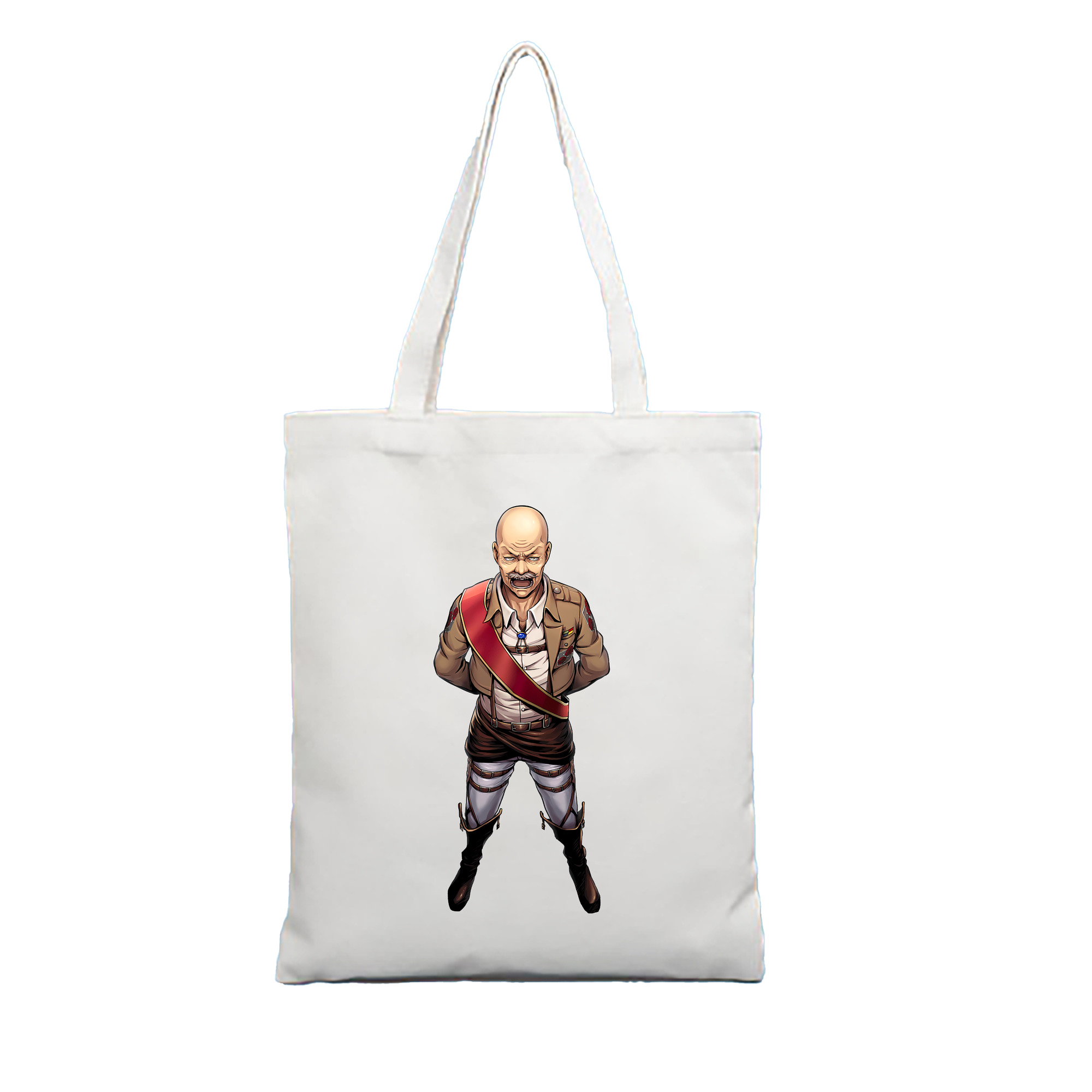 （画像用） 進撃の巨人 ドット·ピクシス Attack on Titan Dot Pixis 縦型キャンバス生地手提げバッグ　トートバッグ