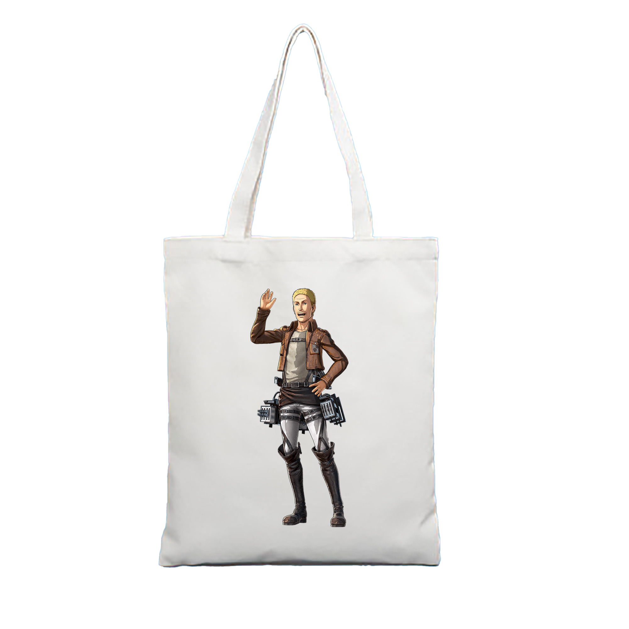 （画像用） 進撃の巨人 ハンネス Attack on Titan Hannes 縦型キャンバス生地手提げバッグ　トートバッグ