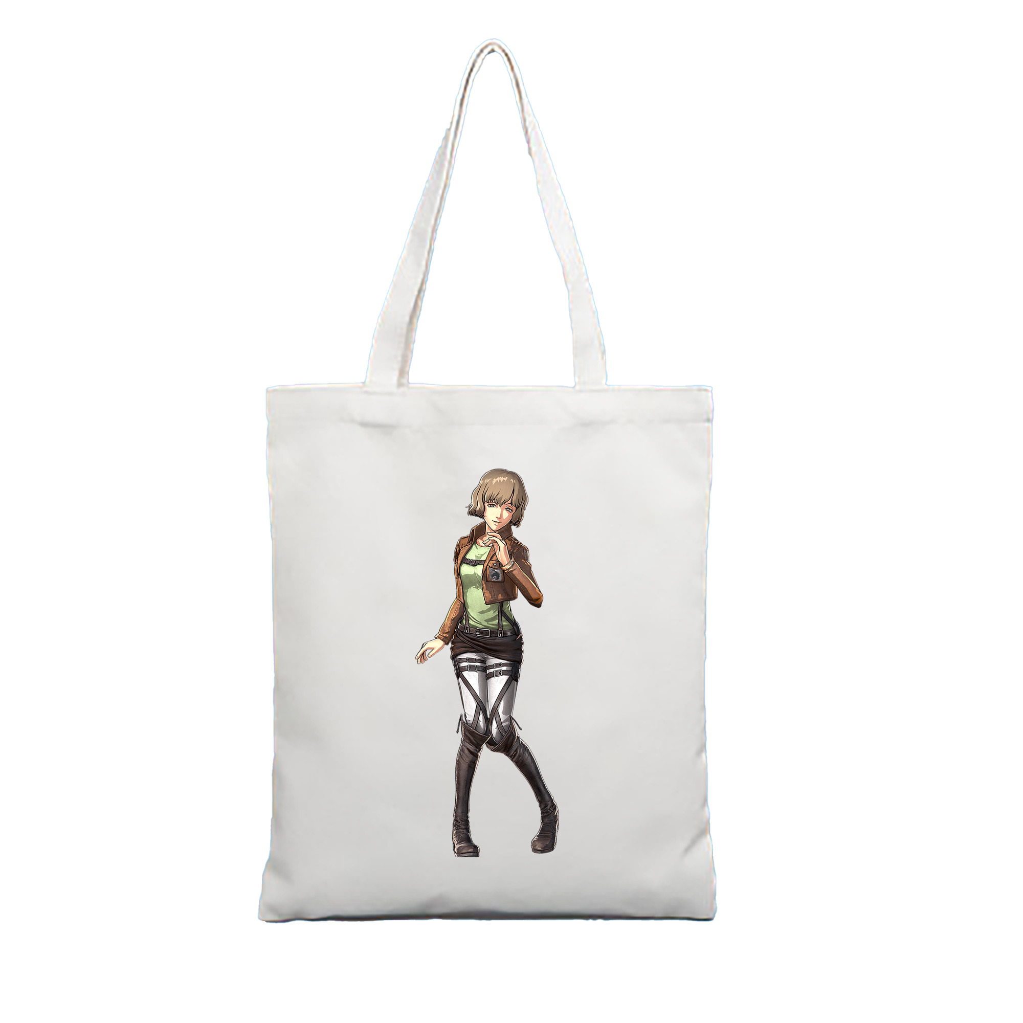 （画像用） 進撃の巨人 ヒツチ Attack on Titan Hitch 縦型キャンバス生地手提げバッグ　トートバッグ