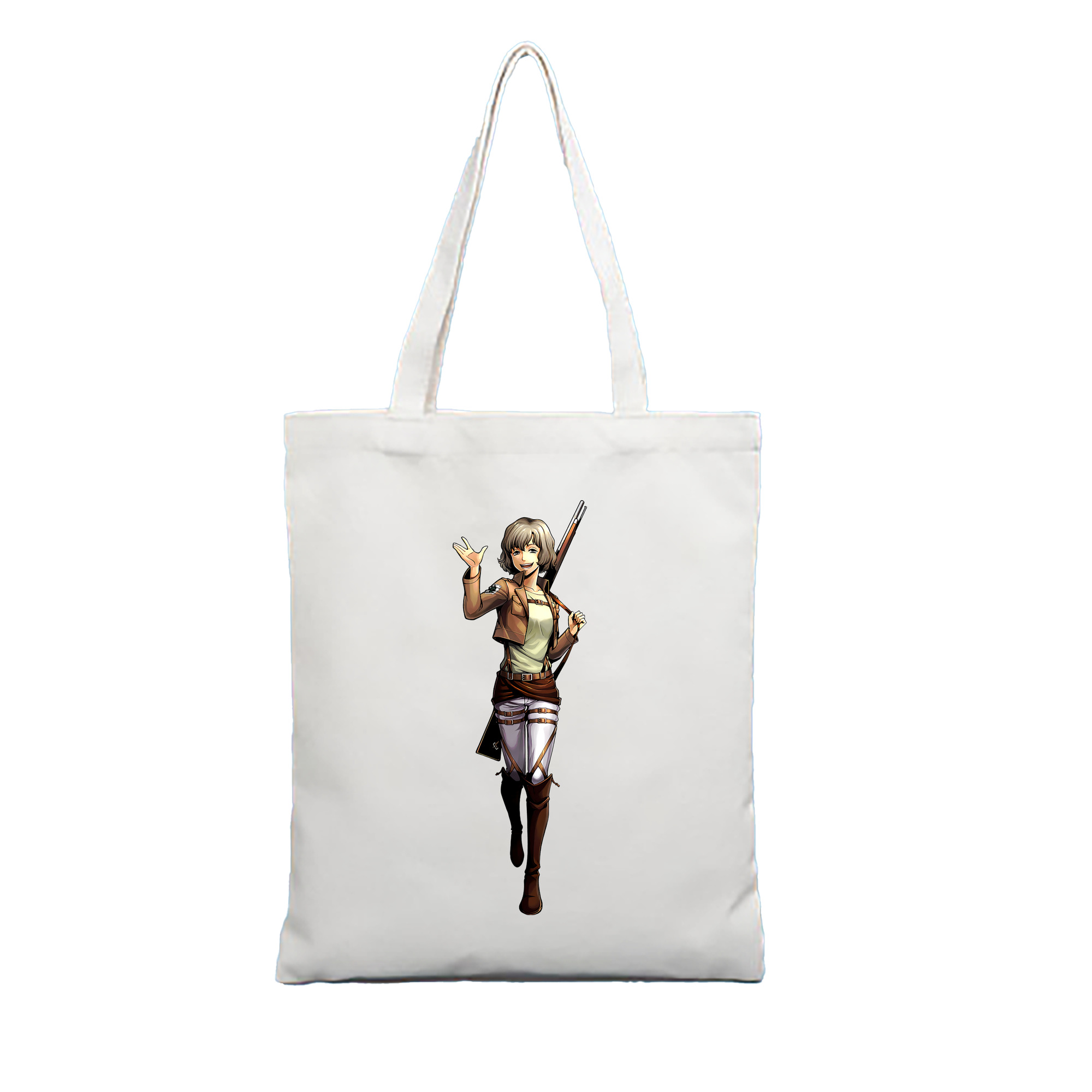 （画像用） 進撃の巨人 ヒツチ Attack on Titan Hitch 縦型キャンバス生地手提げバッグ　トートバッグ