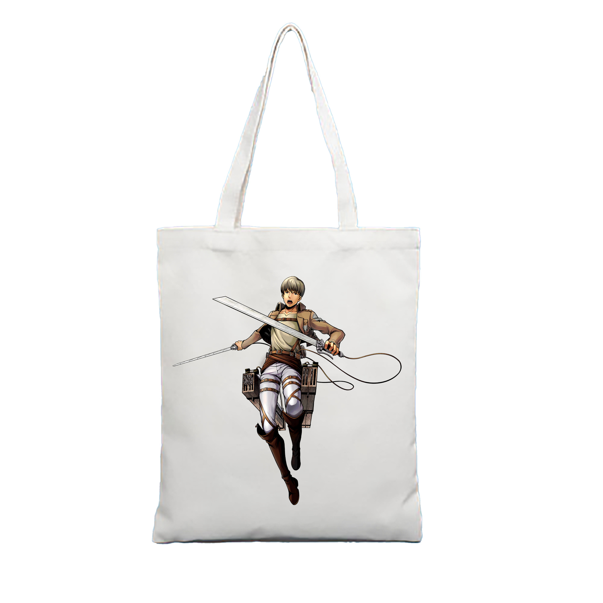 （画像用） 進撃の巨人 Attack on Titan 縦型キャンバス生地手提げバッグ　トートバッグ