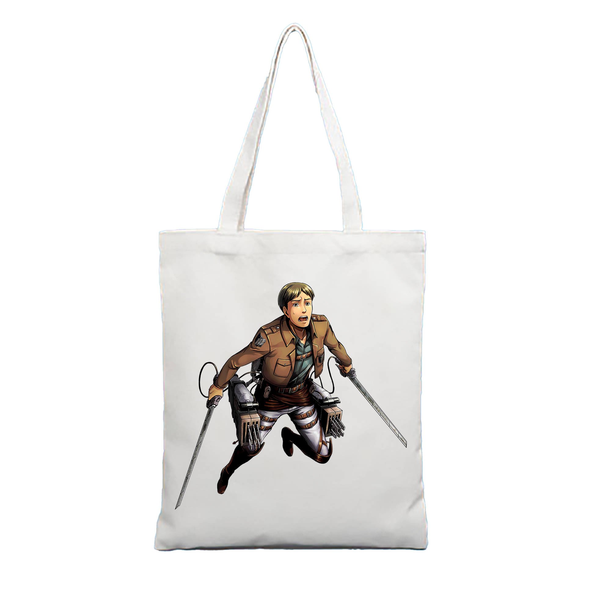 （画像用） 進撃の巨人 Attack on Titan 縦型キャンバス生地手提げバッグ　トートバッグ