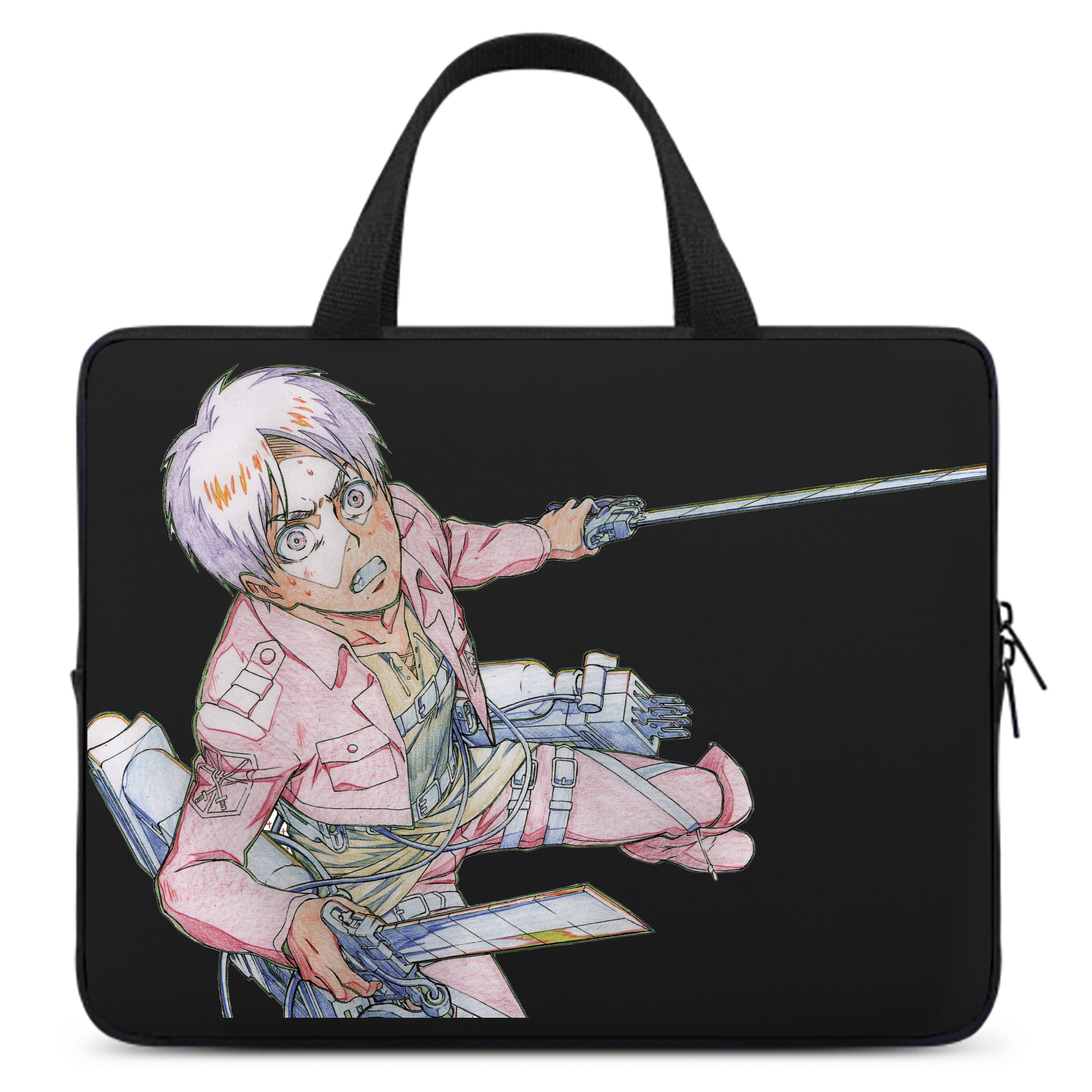 （画像用） 進撃の巨人 エレン･イェーガー Attack on Titan Eren Jäger 手提げノートパソコンバッグ