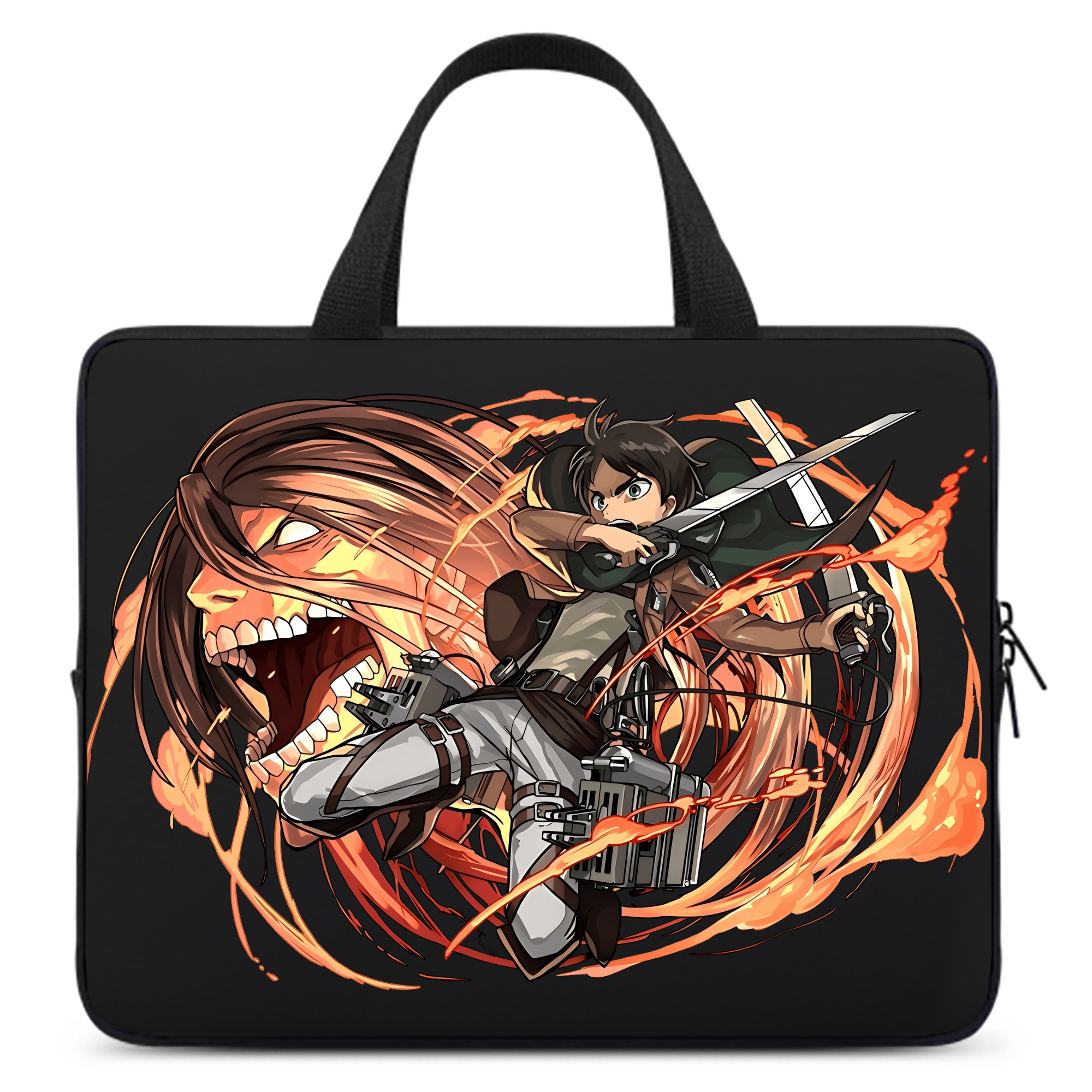 （画像用） 進撃の巨人 エレン･イェーガー Attack on Titan Eren Jäger 手提げノートパソコンバッグ