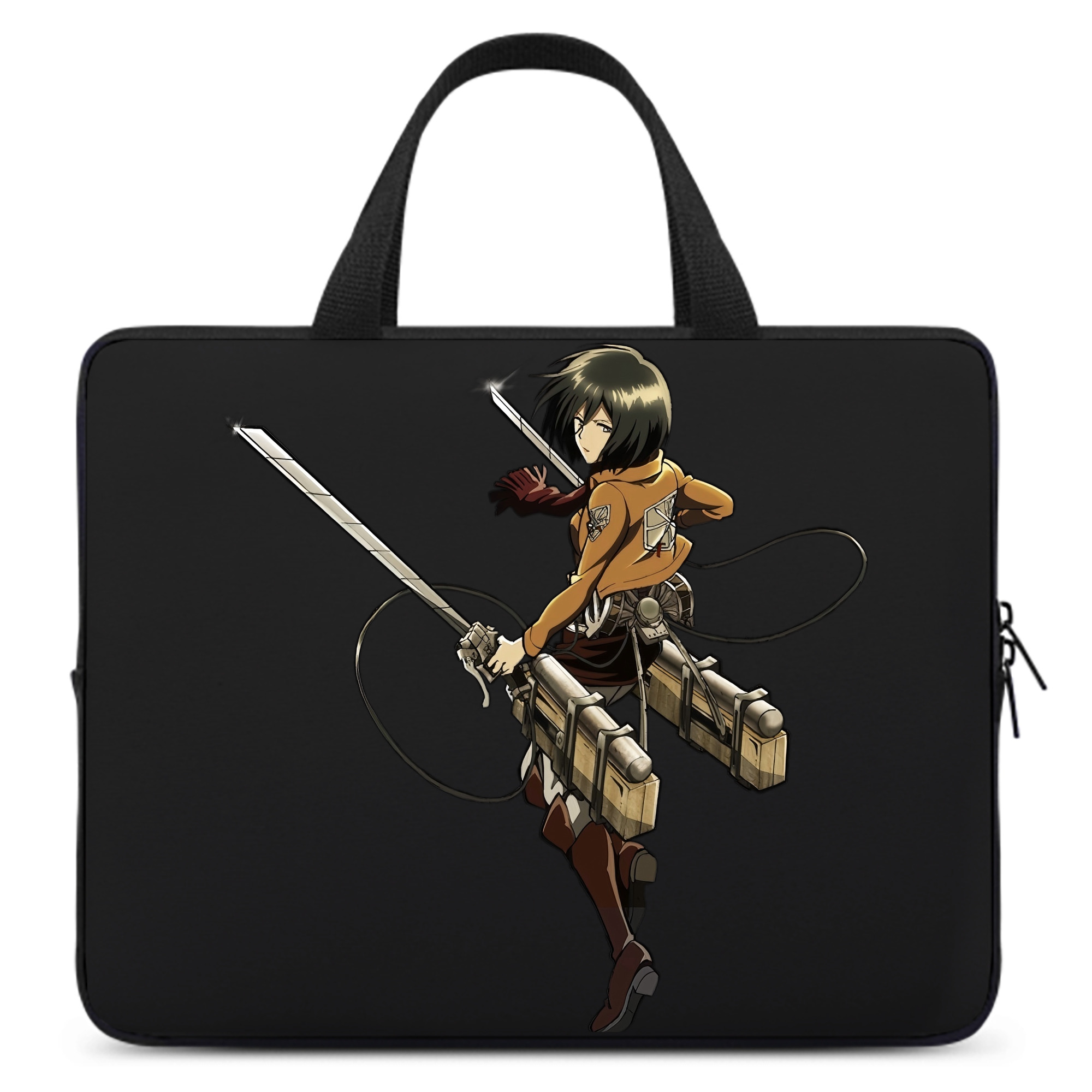 （画像用） 進撃の巨人 ミカサ·アッカーマン Attack on Titan Mikasa Ackerman 手提げノートパソコンバッグ